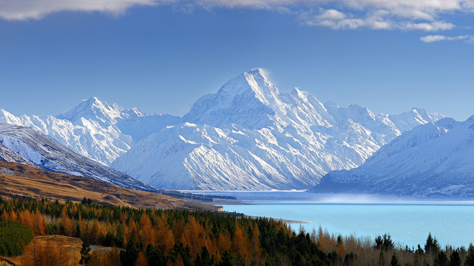 风景 雪山 高山 蓝天白云