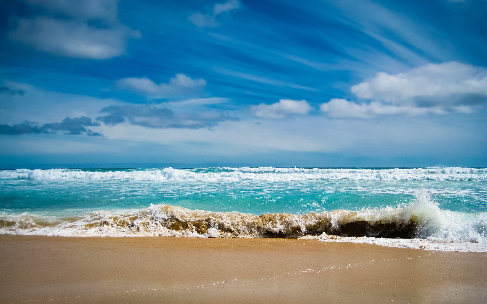 风景 大海 海滩 海浪