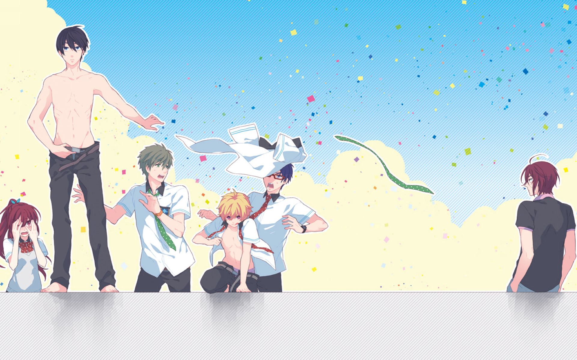 动漫 Free男子游泳部