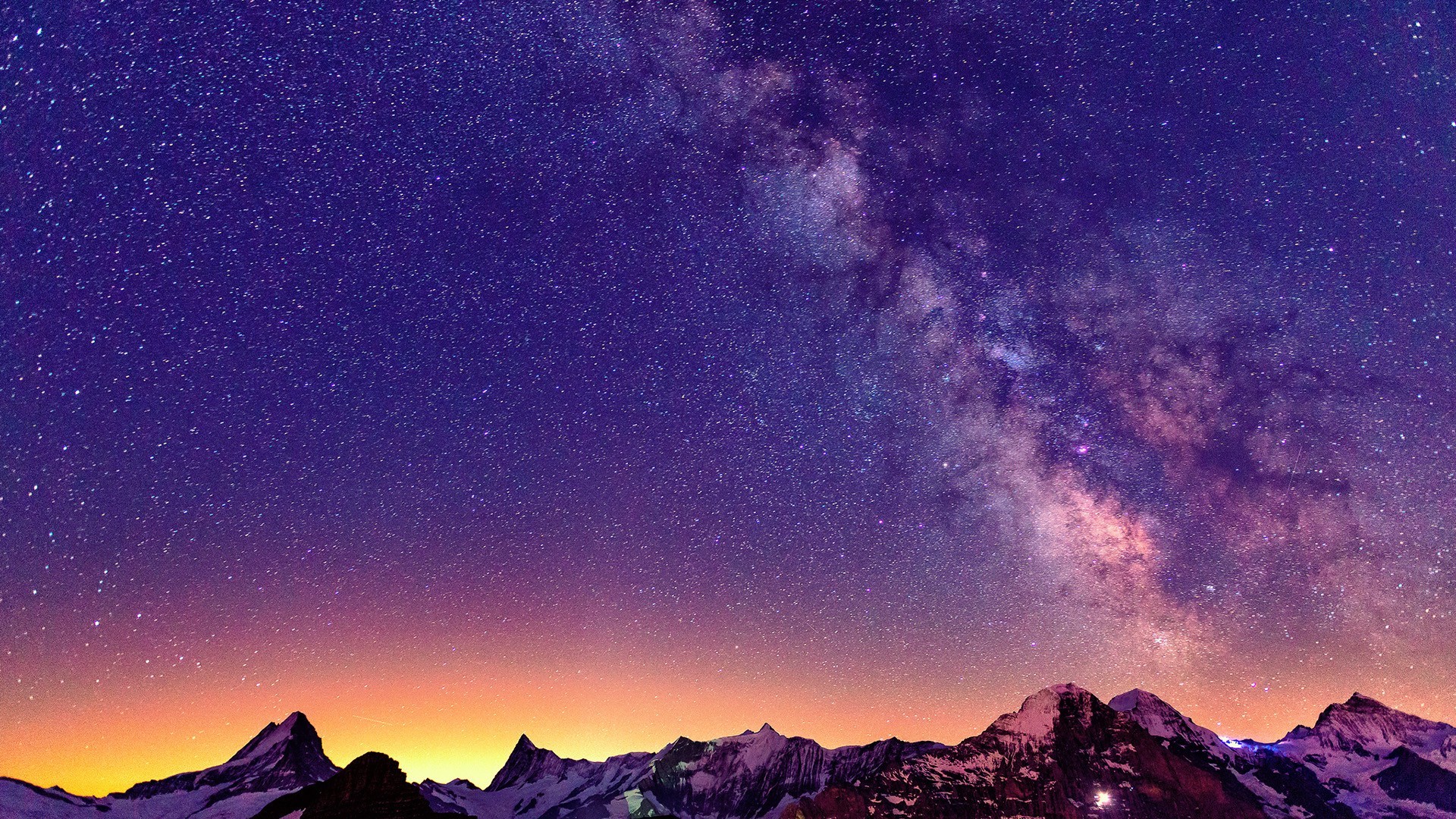 风景 夜空 星空 银河