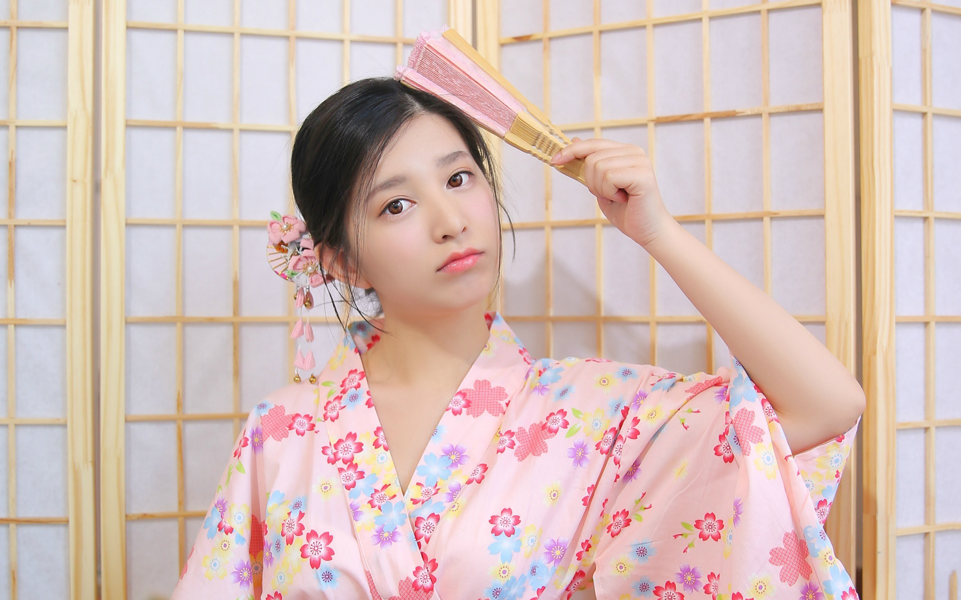 美女 文艺古风 和服