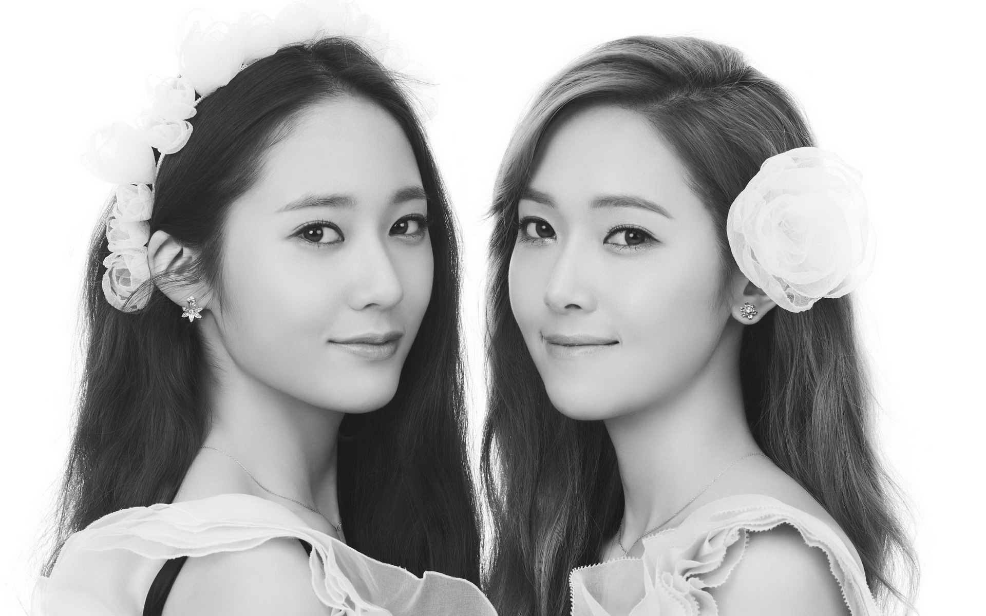 郑氏姐妹 郑秀妍 郑秀晶 美女 明星 宽屏