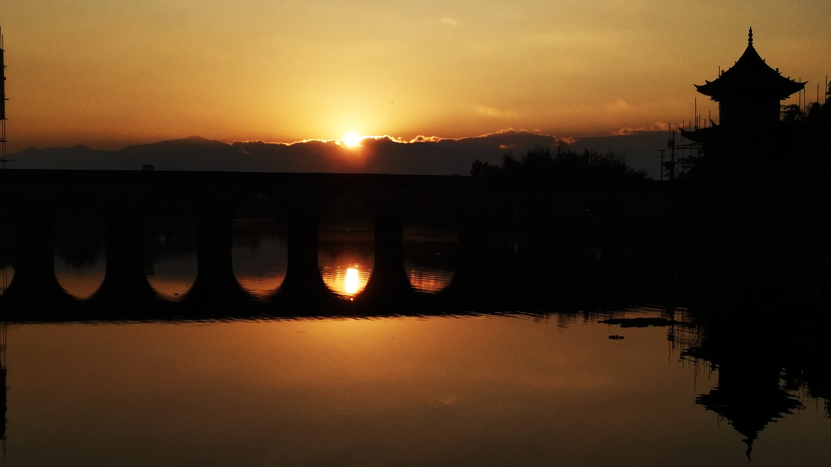 自然 夕阳西下 黄昏