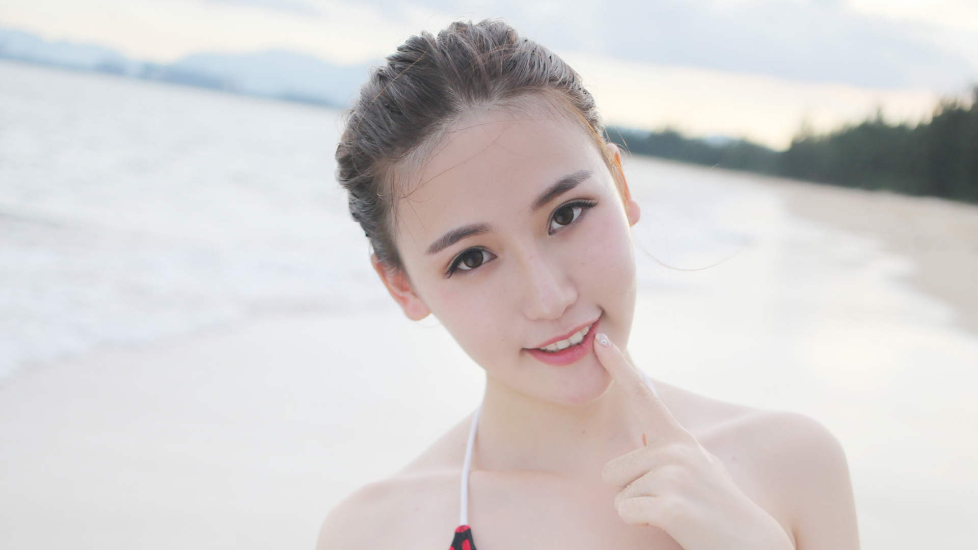 性感女神 海滩 美丽 可爱