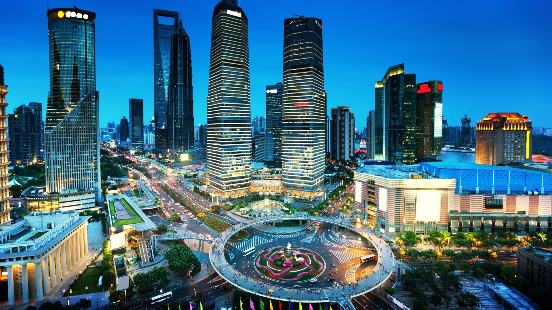 城市夜景  上海南浦大桥