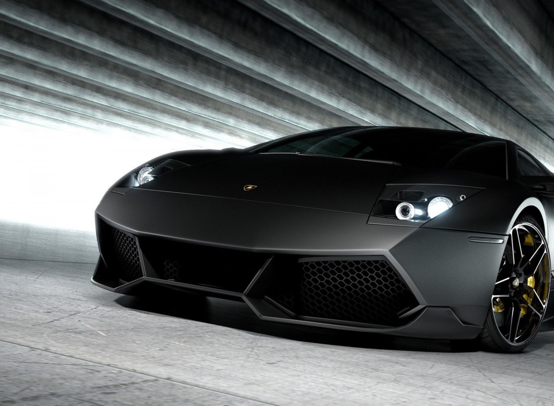 兰博基尼 黑色跑车