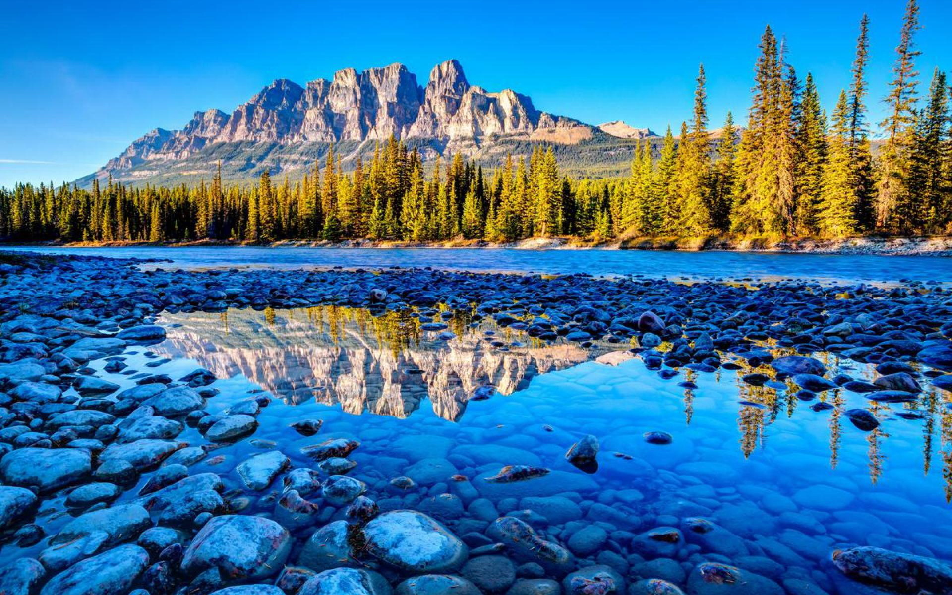班夫公园 美景 湖水