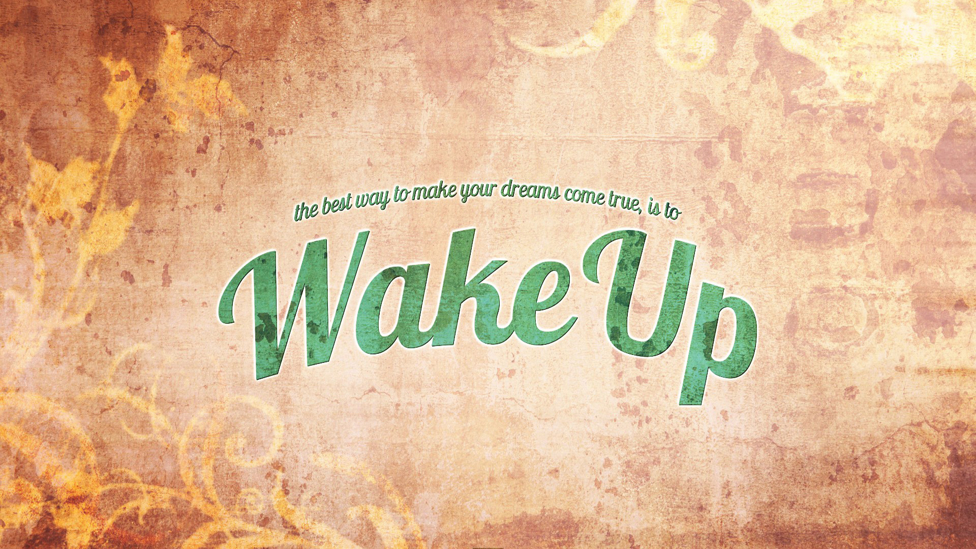 文字 wake up 英文