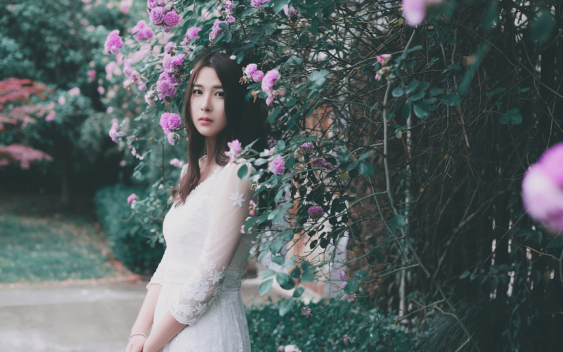 文艺古风 唯美 伤感 花丛