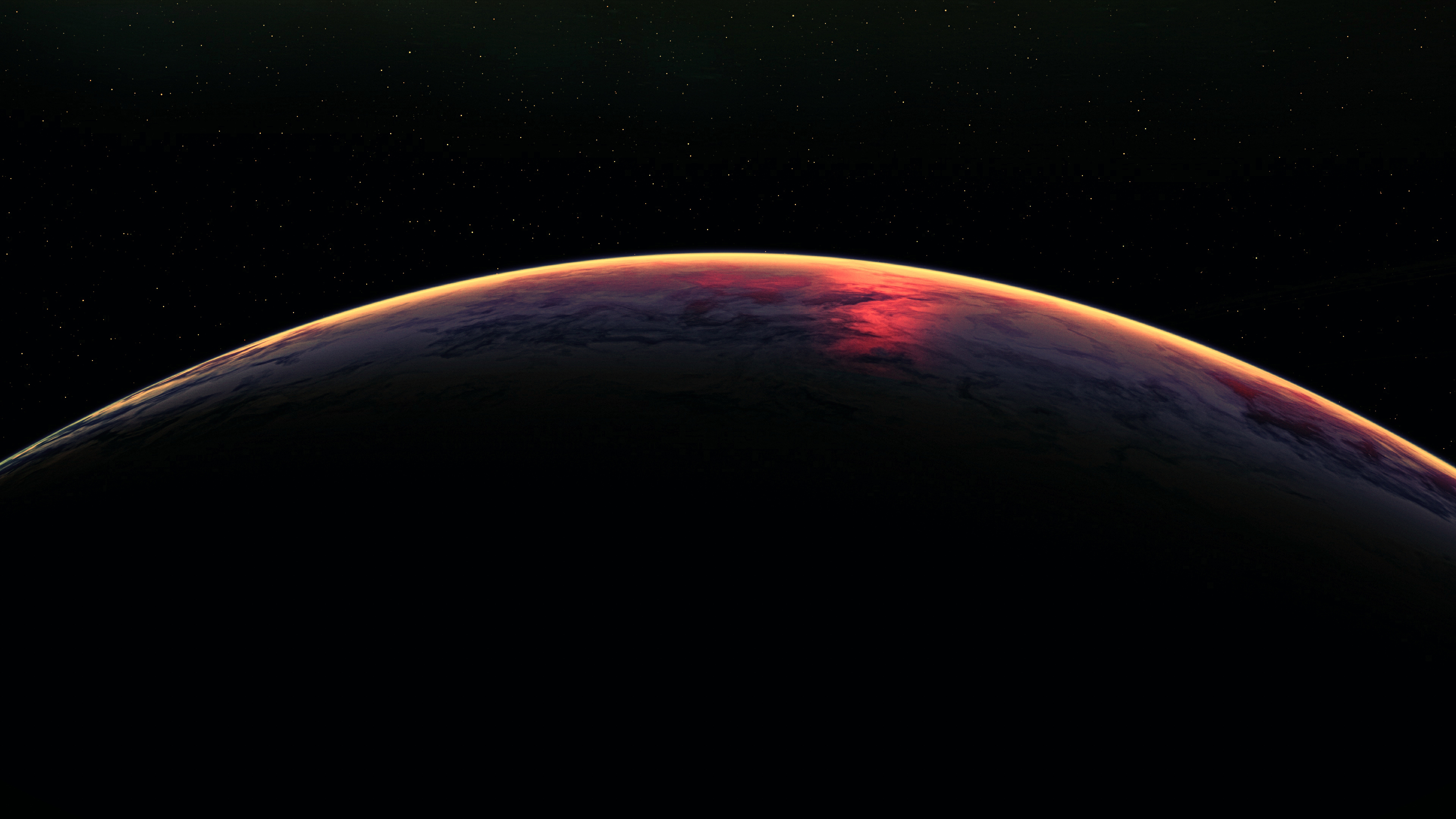 地球 日出 宇宙