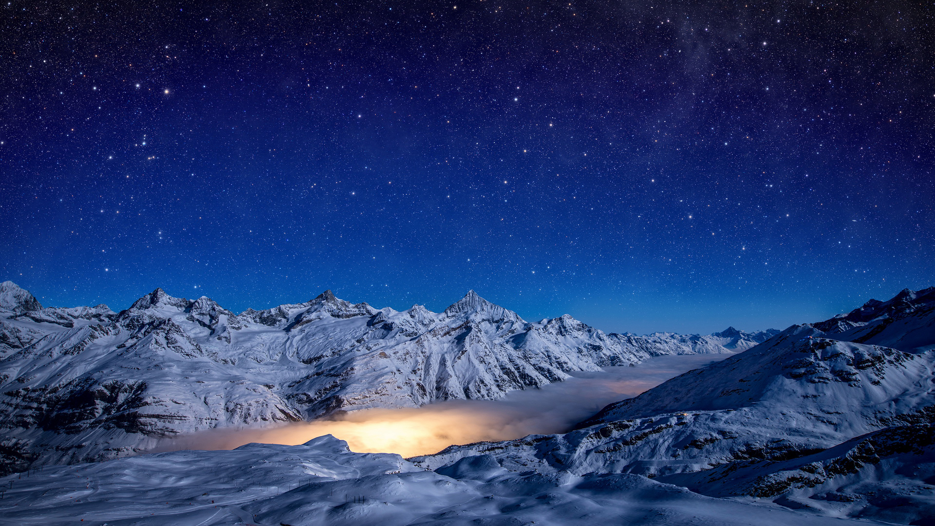 风景 自然风光 雪山 山川 山脉 山峰 星空
