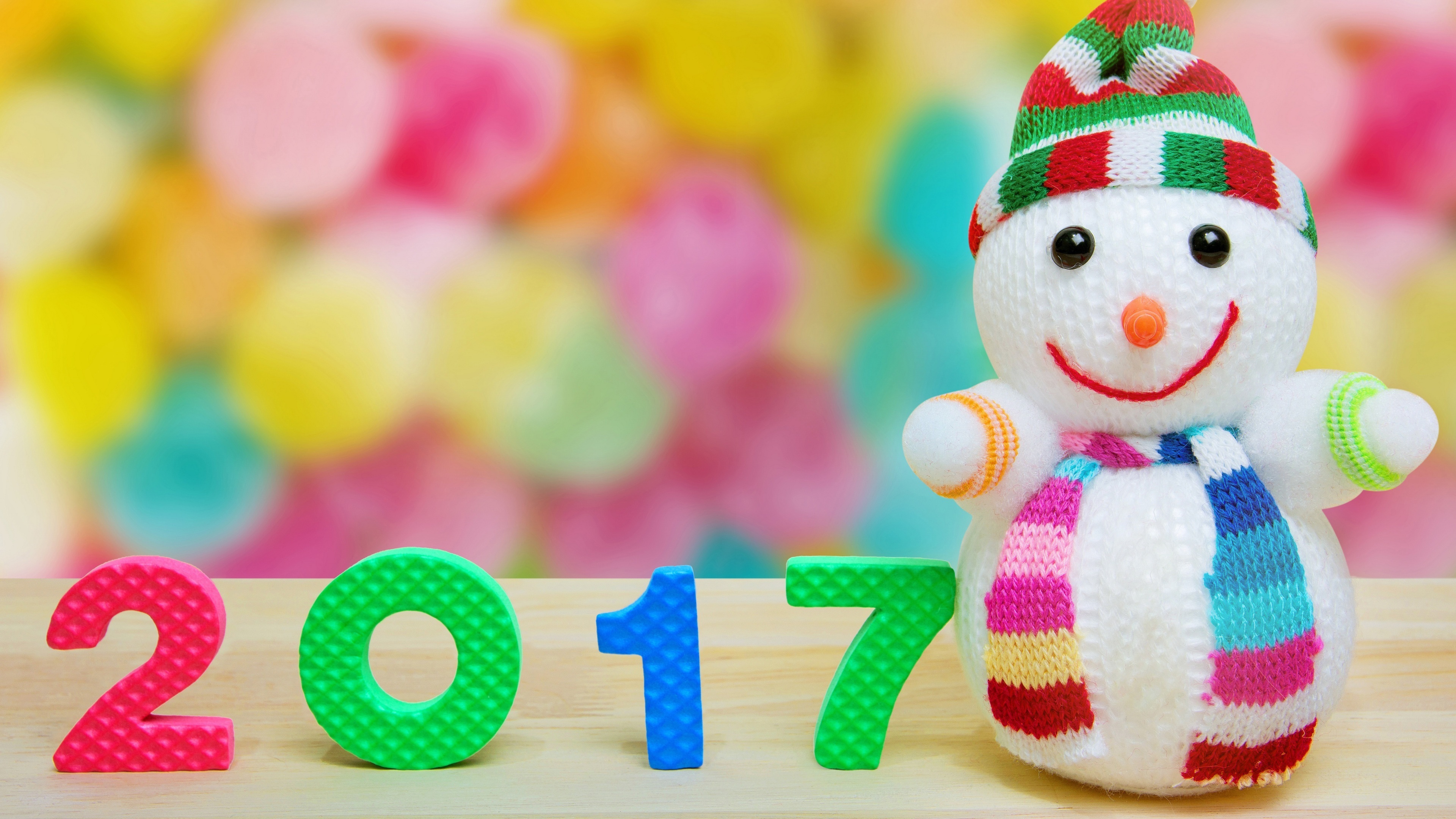 2017 新年快乐 雪人