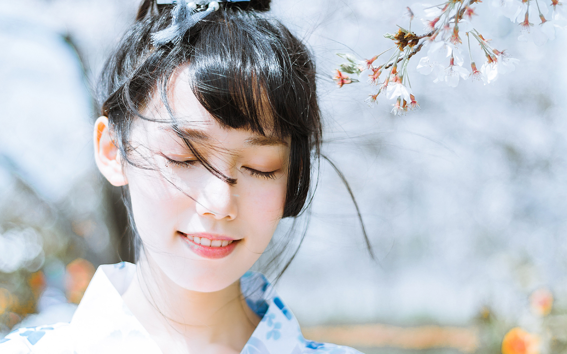 文艺古风 唯美 和服 日系 樱花