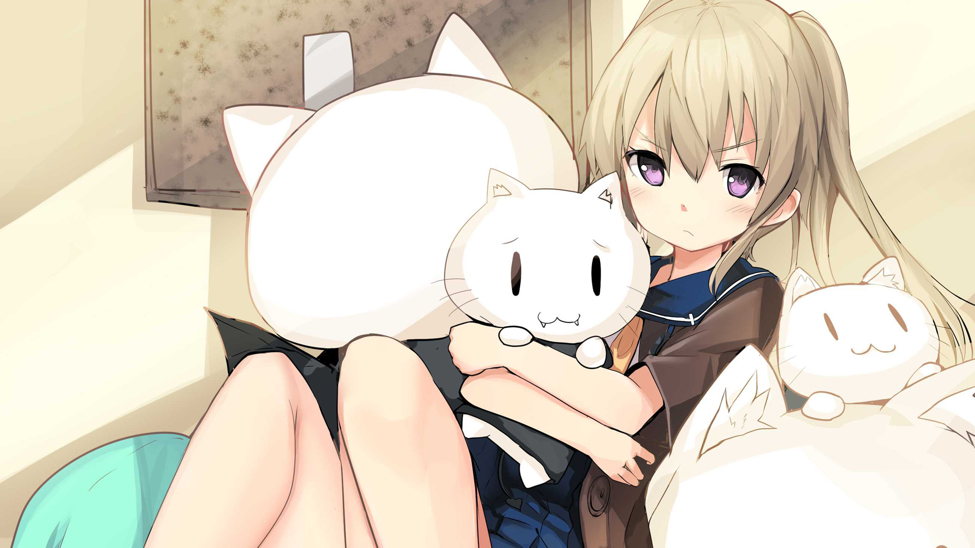 动漫 卡通 少女 可爱 萌 喵