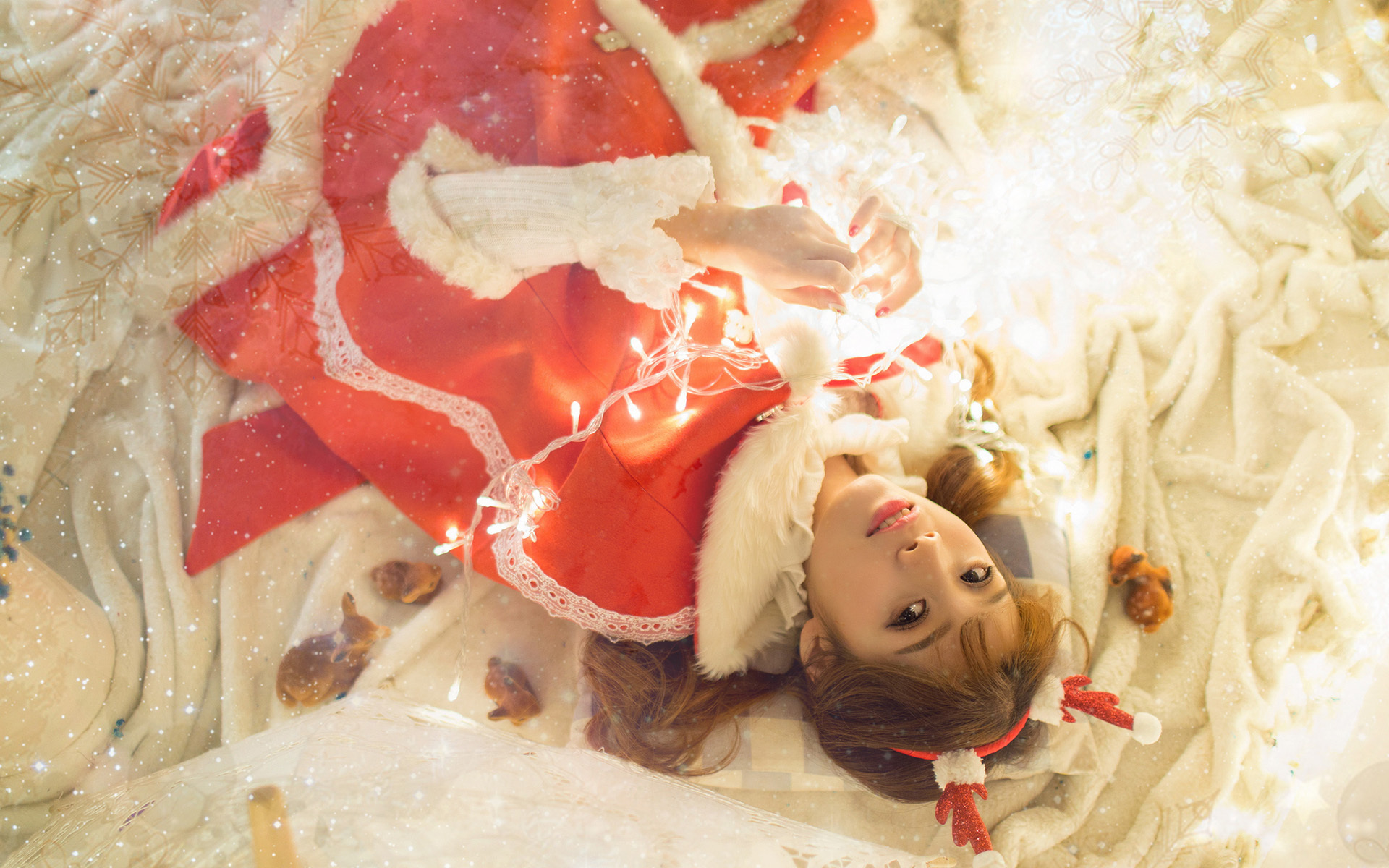 清纯 甜美 圣诞