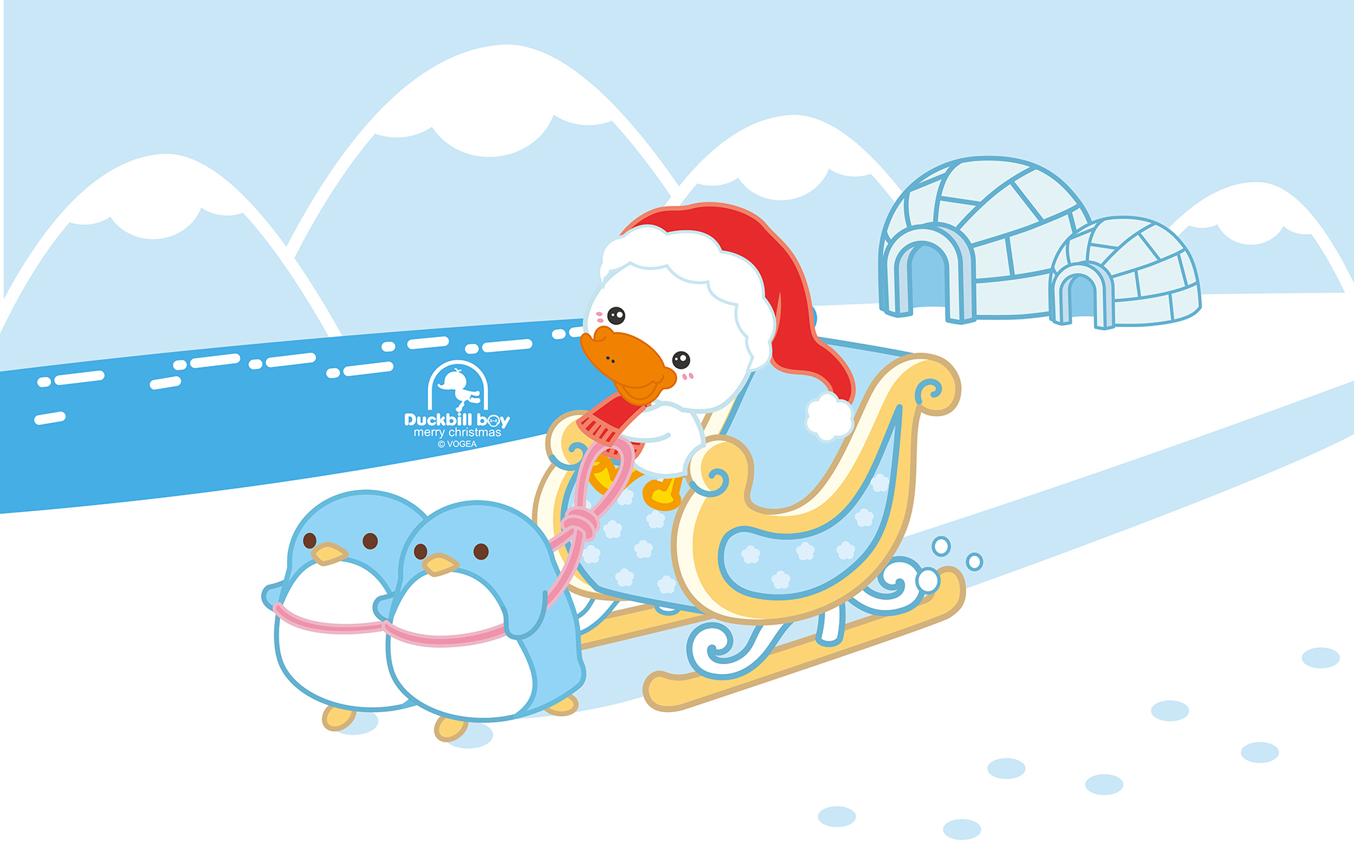 鸭嘴兽男孩 雪橇