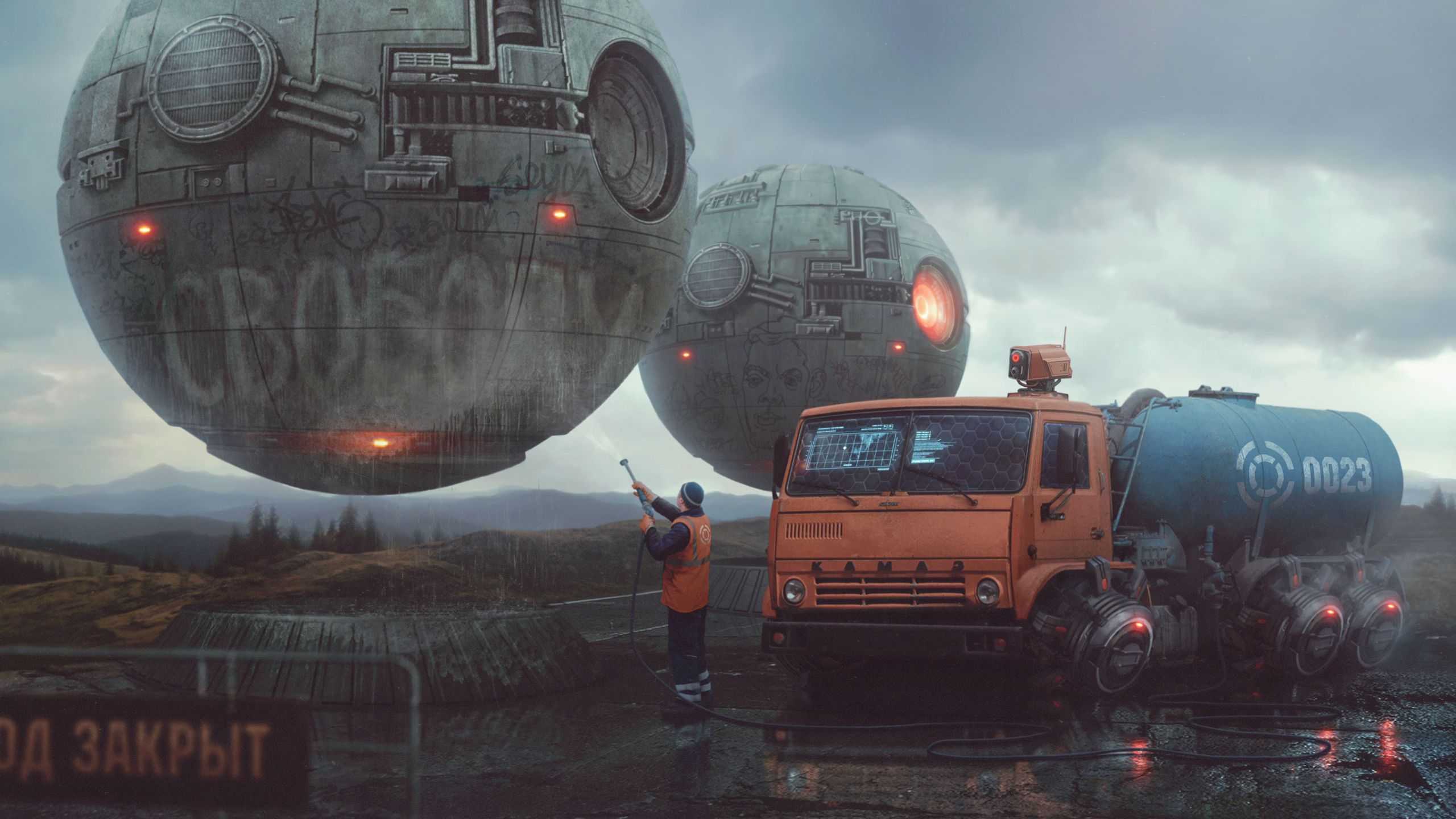 未来 飞行器 修理 机器人