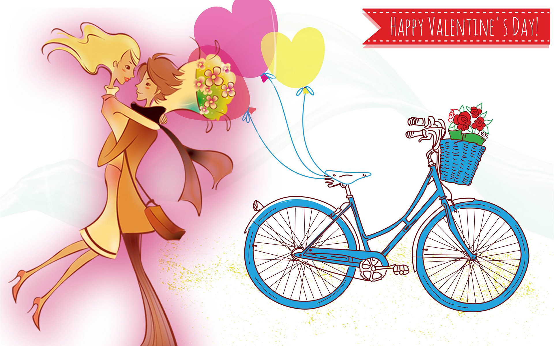 妇女节 女生节 单车 情侣