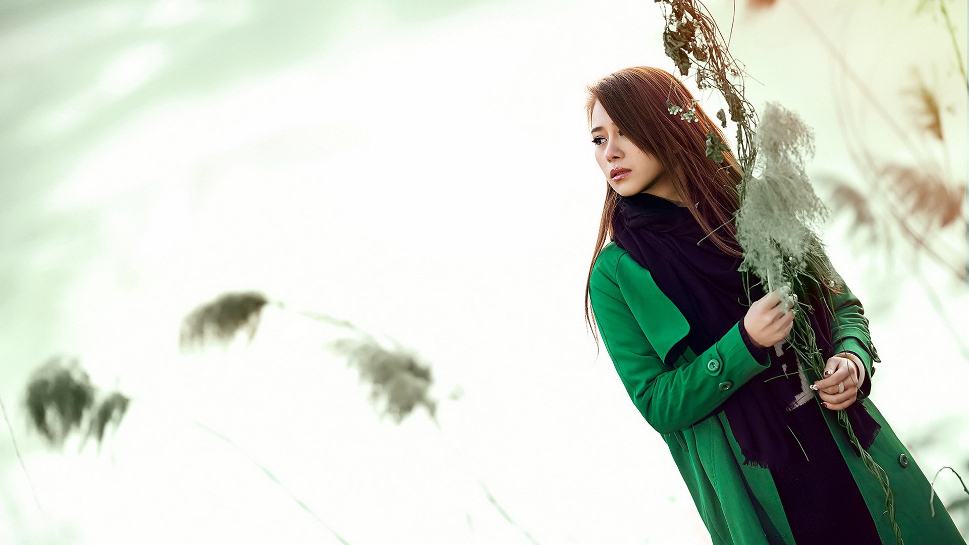 美女 知性 忧郁 宽屏