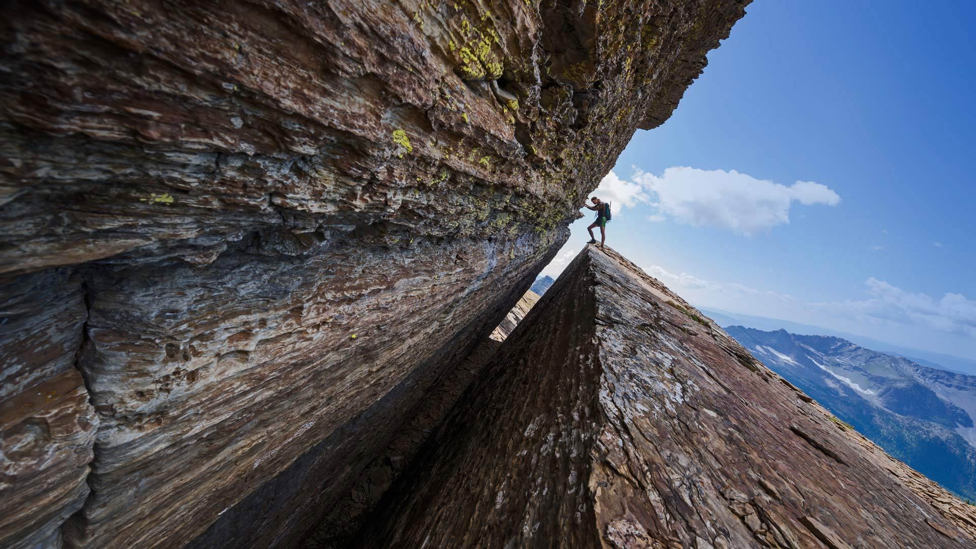 自然风光 峭壁 攀岩