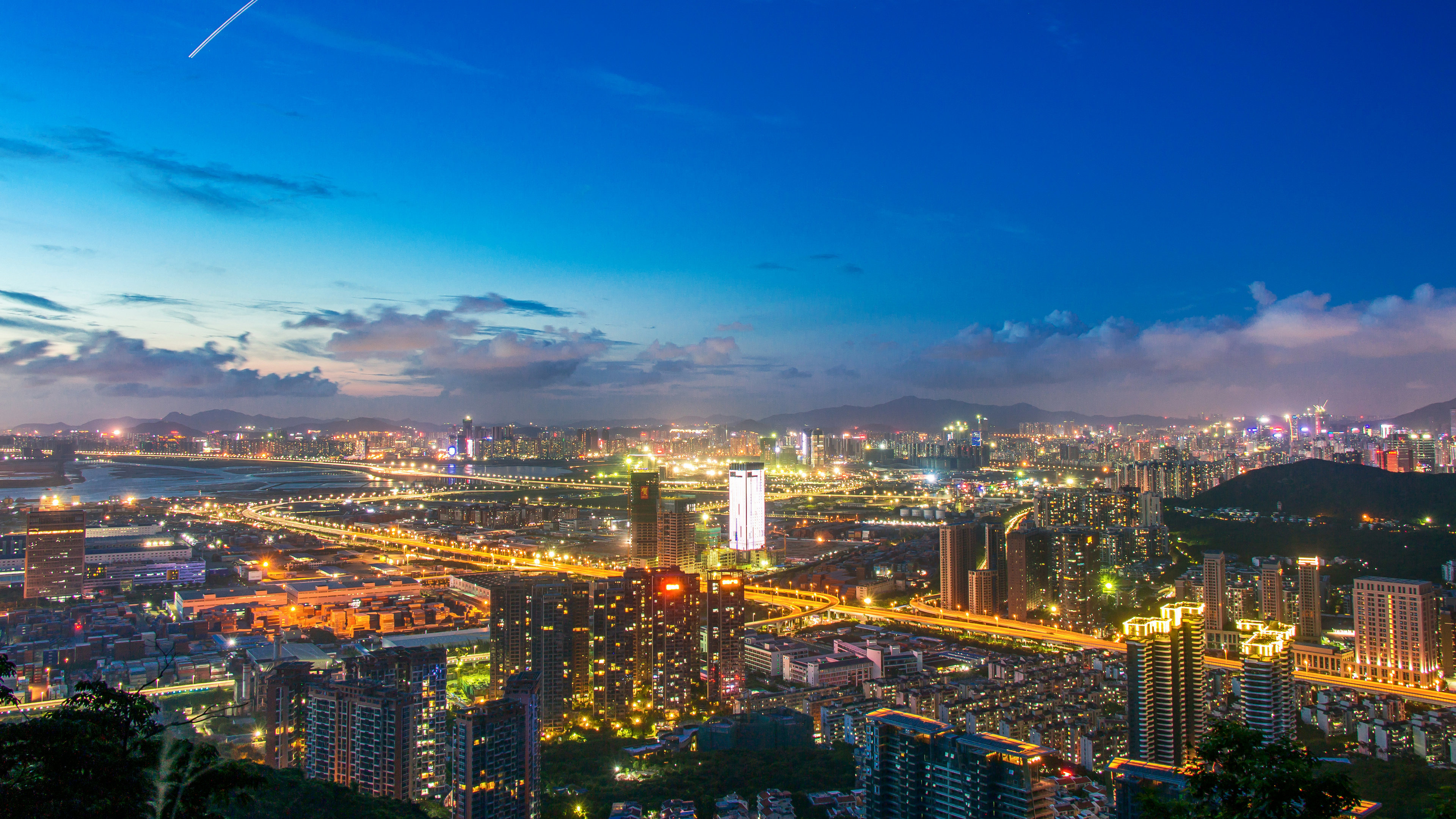 风景 城市夜景 深圳 灯光 建筑