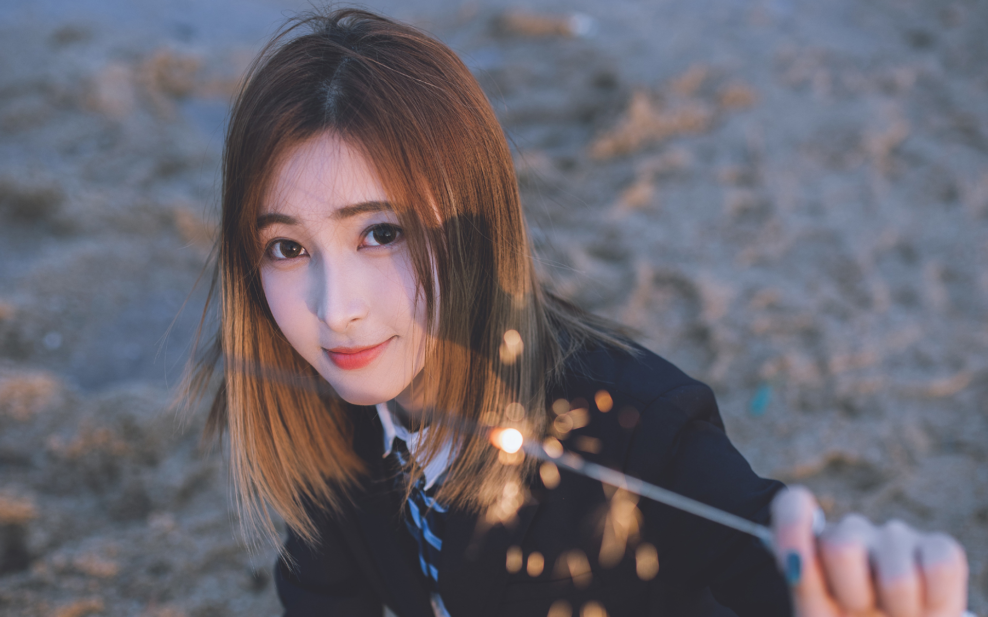 清纯  超甜美制服少女