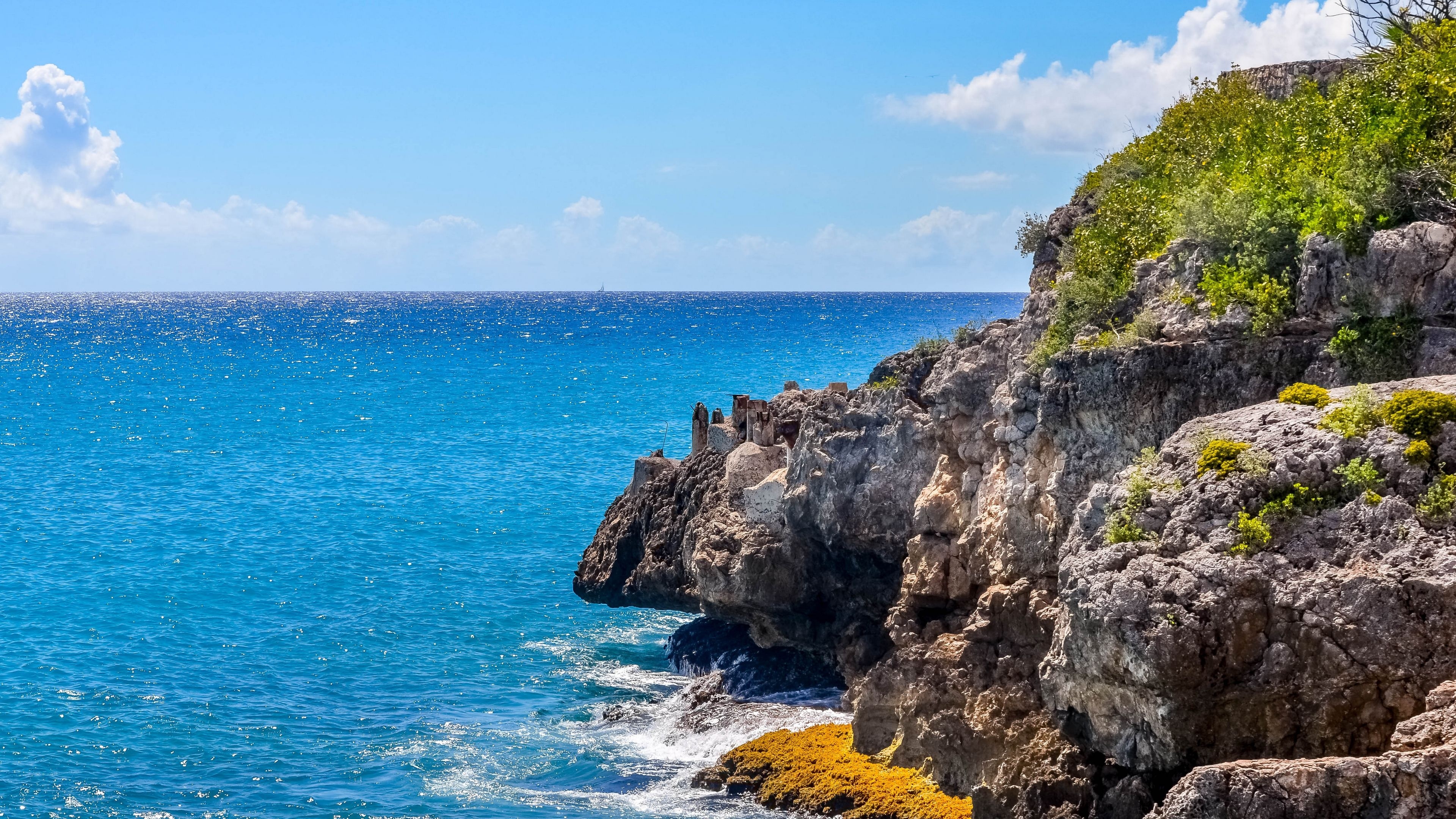 修成海边石头 大海 岩石