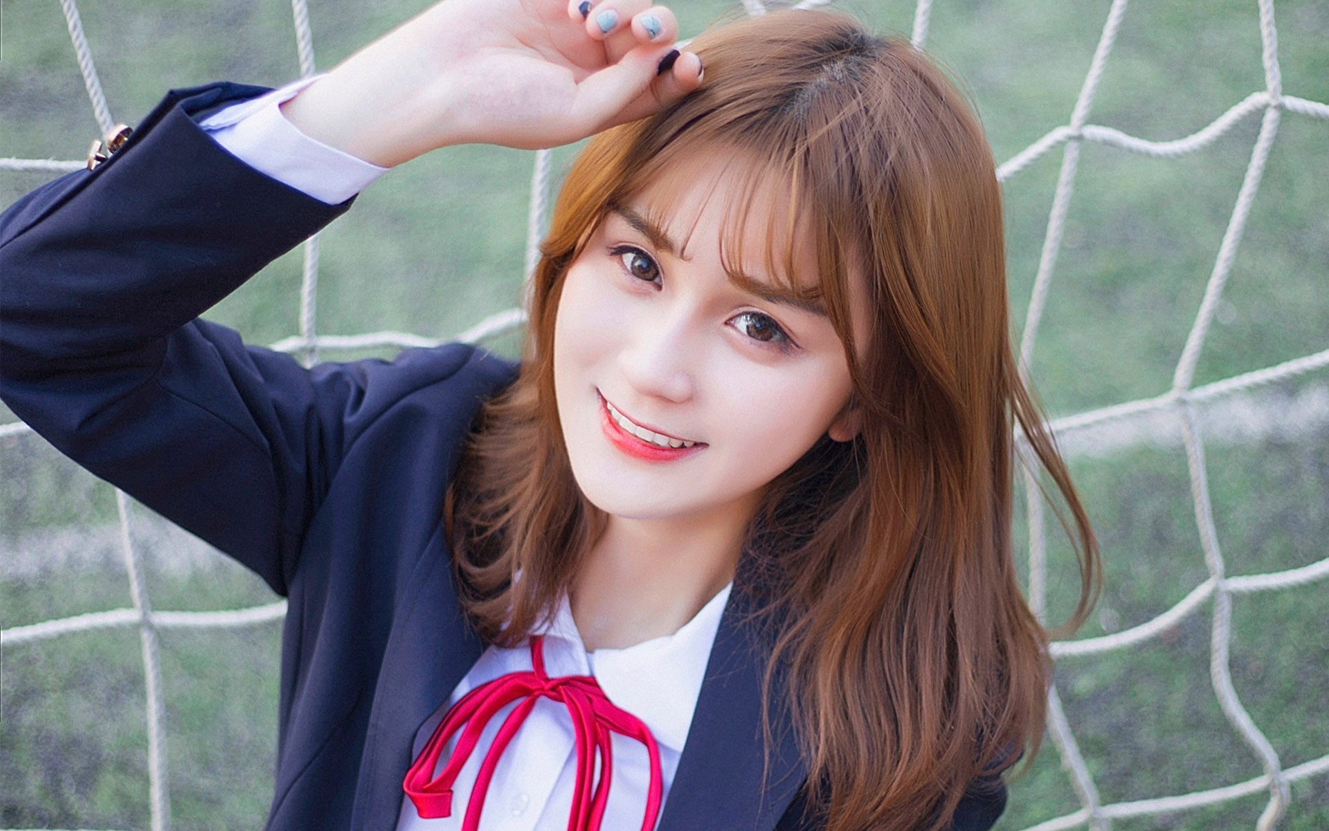 清纯 美女 制服 清新