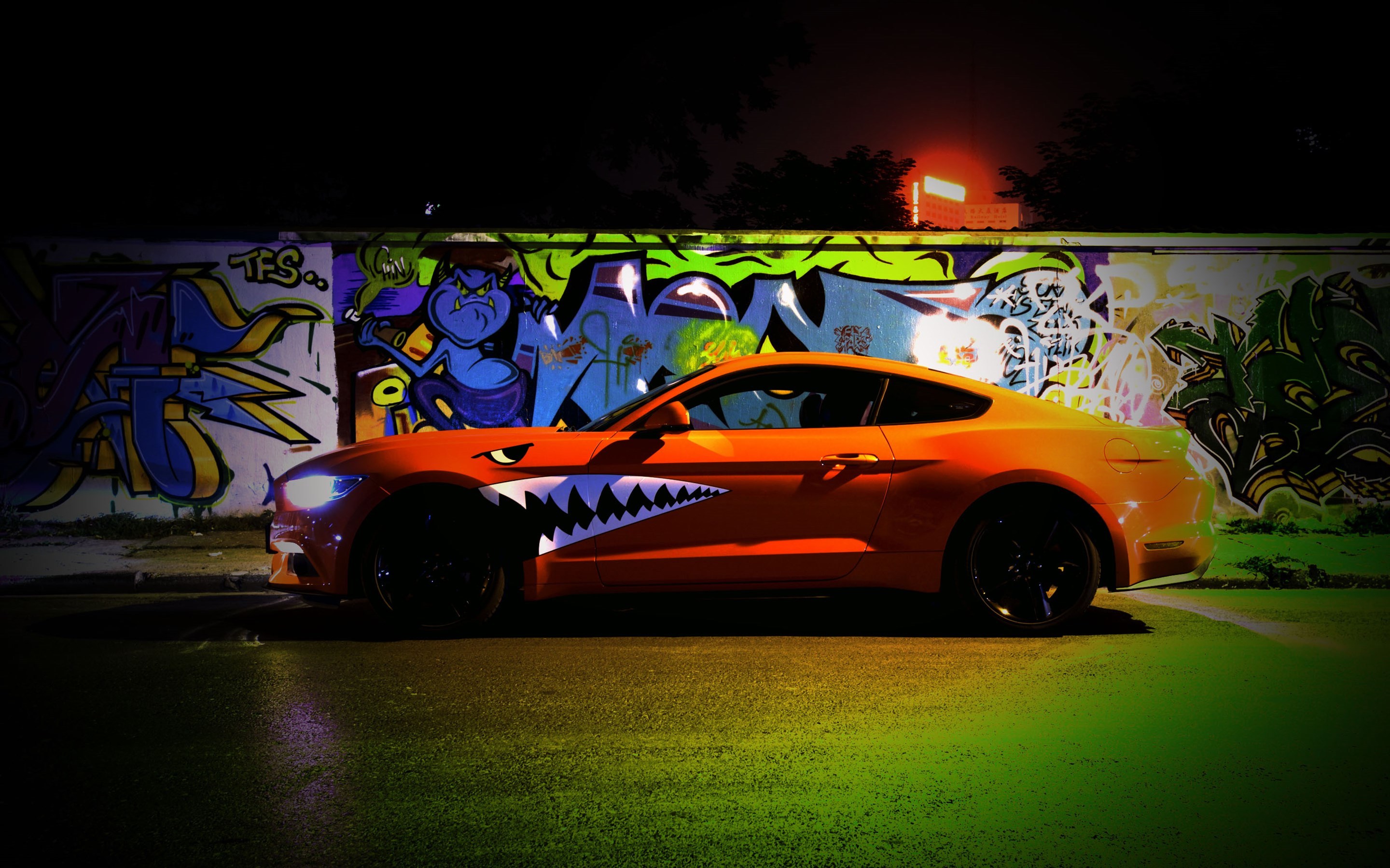 福特 野马 Mustang 万圣节 改装 宽屏