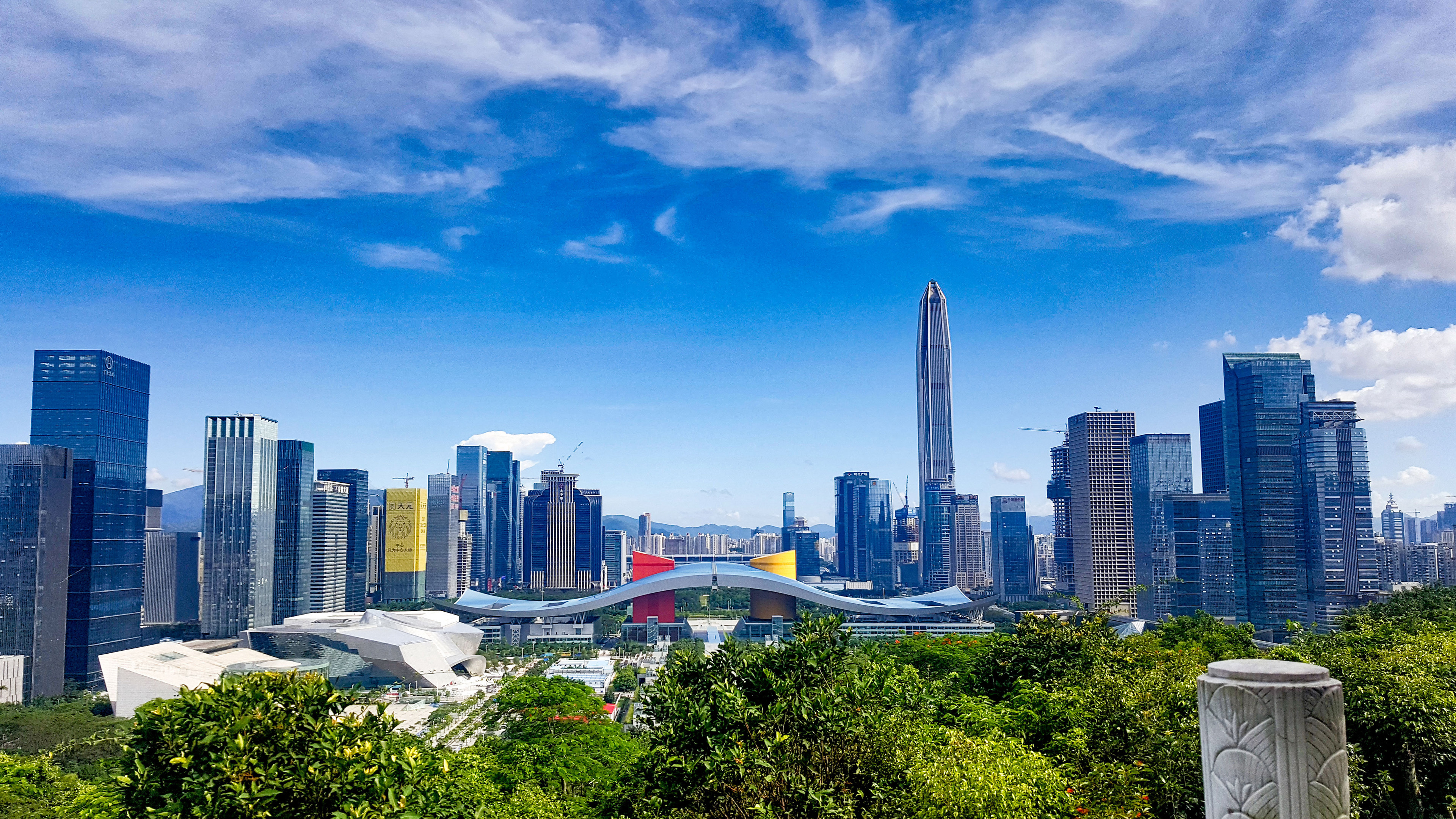风景 蓝天白云 城市 建筑 广东深圳