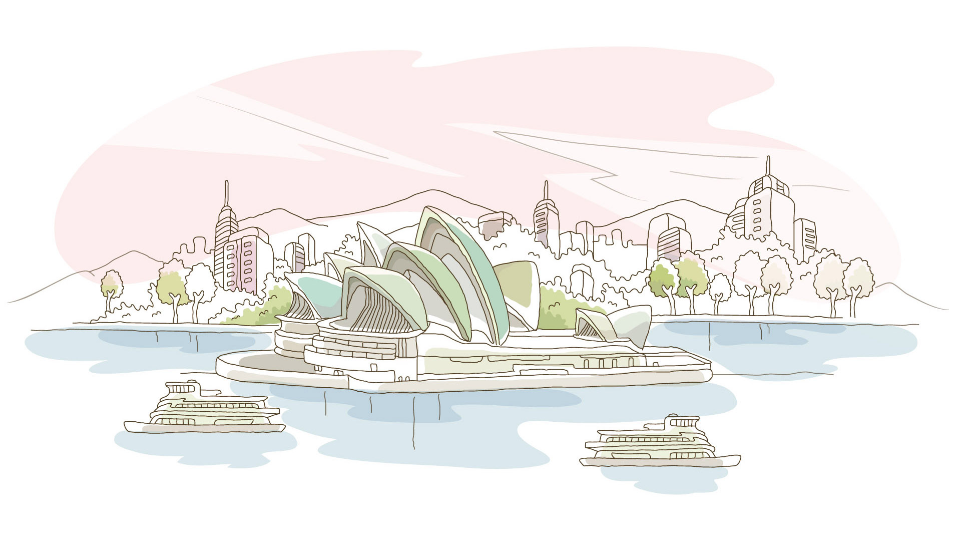 炫酷时尚 插画 悉尼 澳大利亚