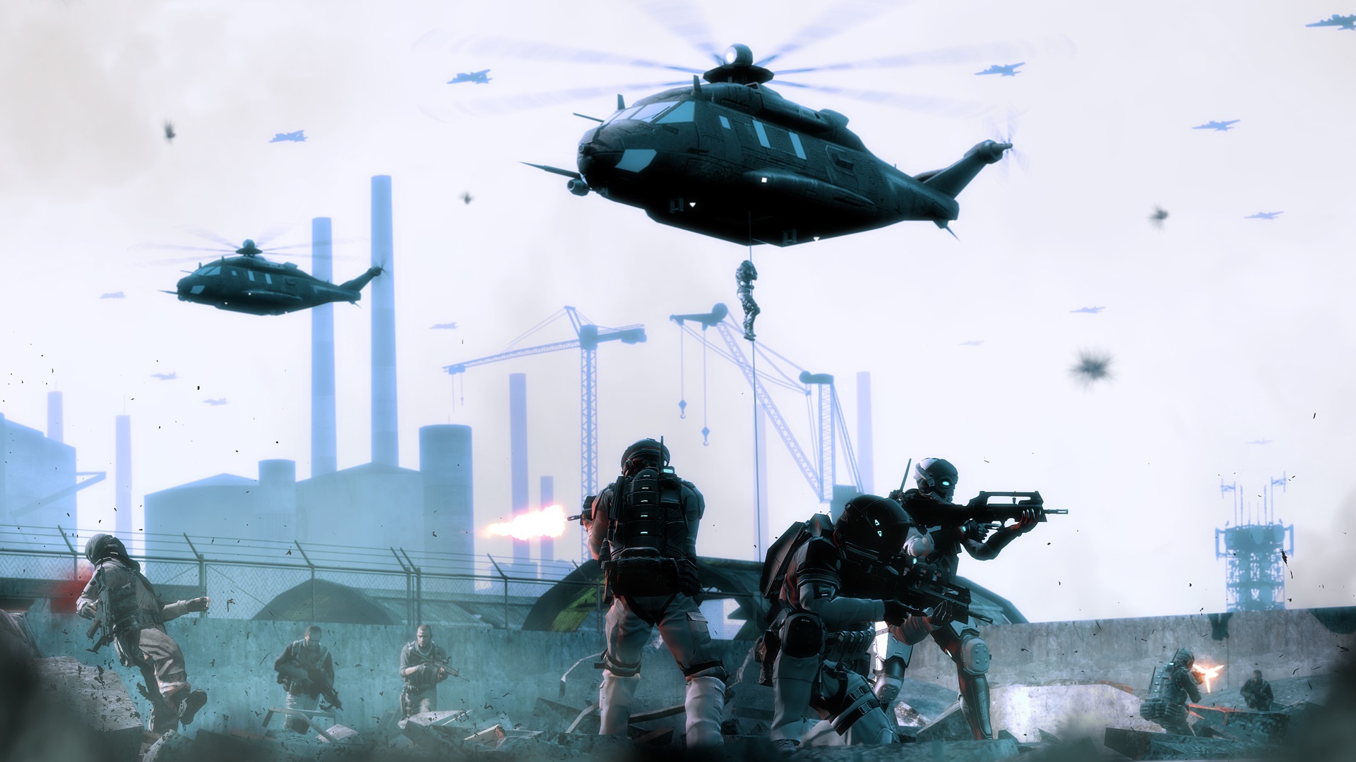 主机游戏 黑光惩罚 战争 直升机