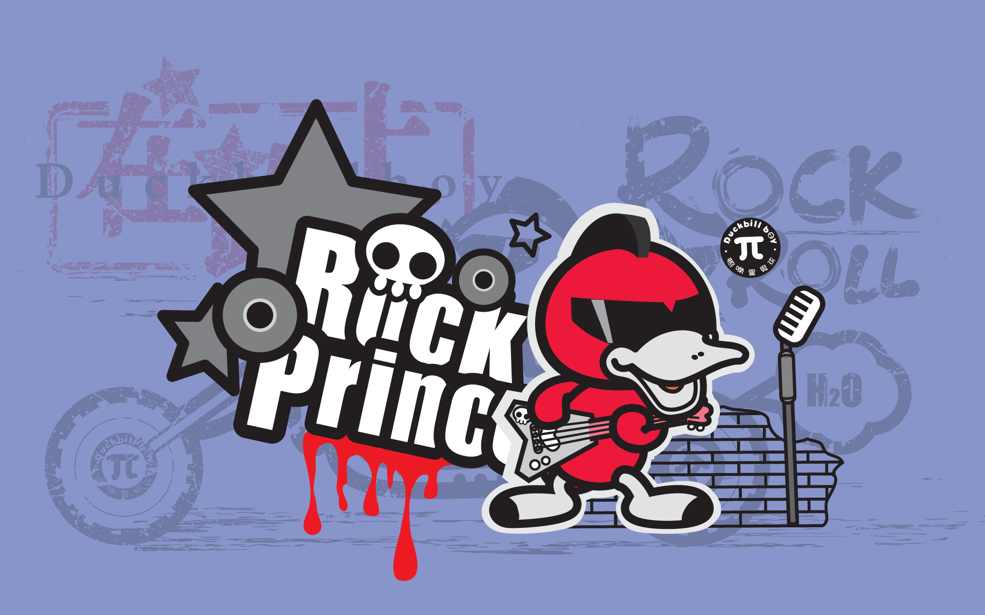 卡通 鸭嘴兽男孩