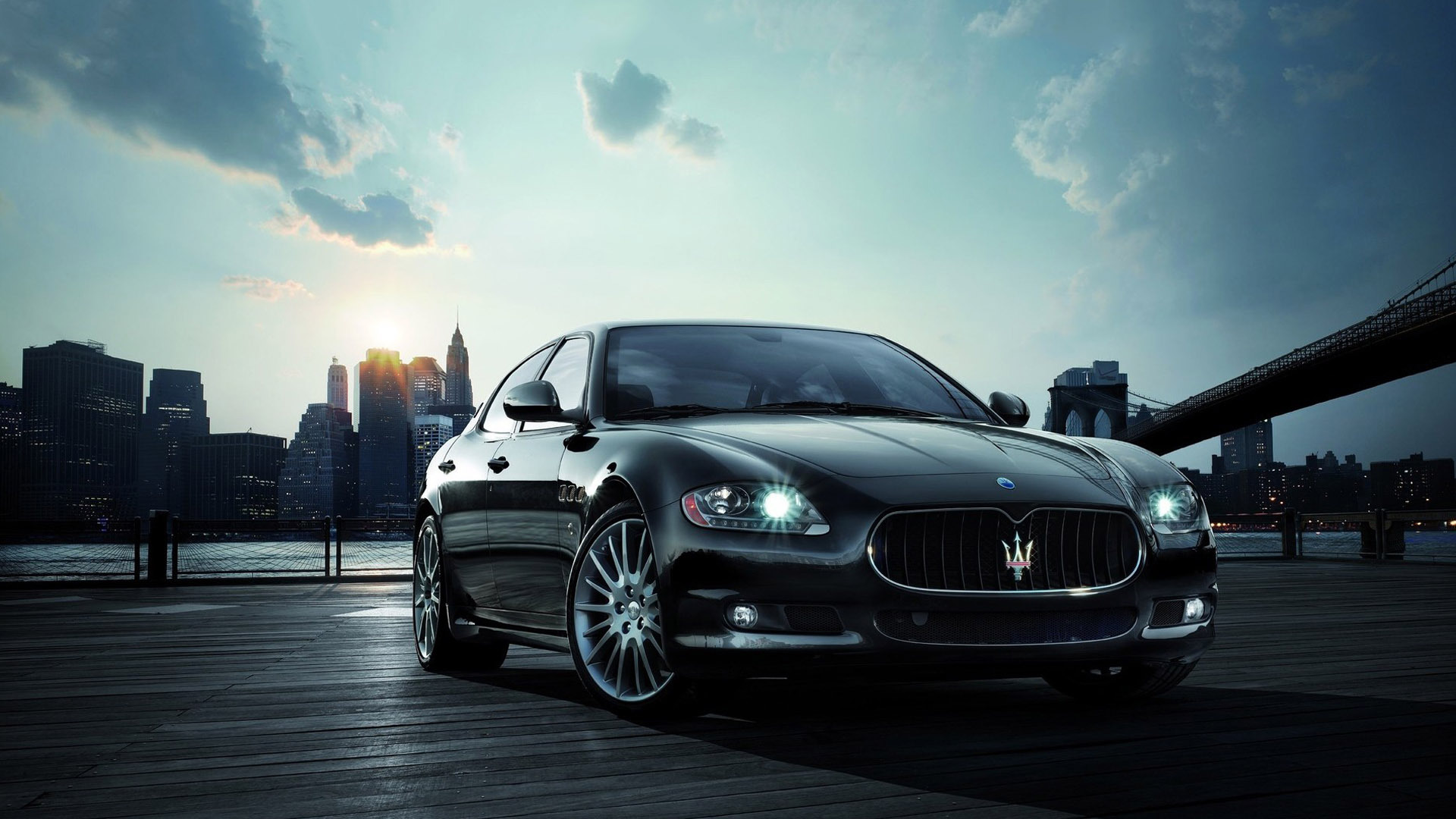 玛莎拉蒂 黑色轿车