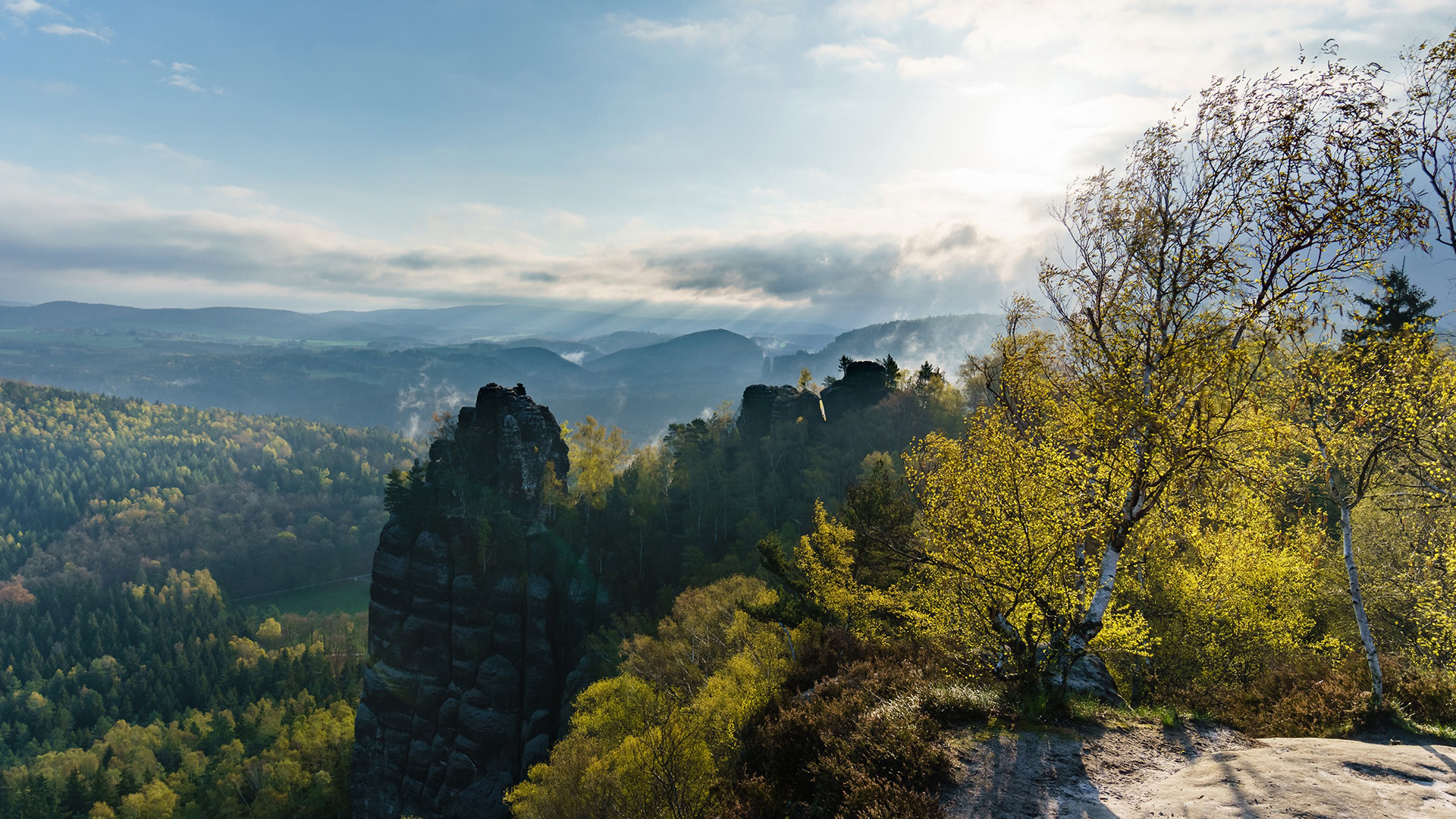 风景 自然风光 山峰 森林