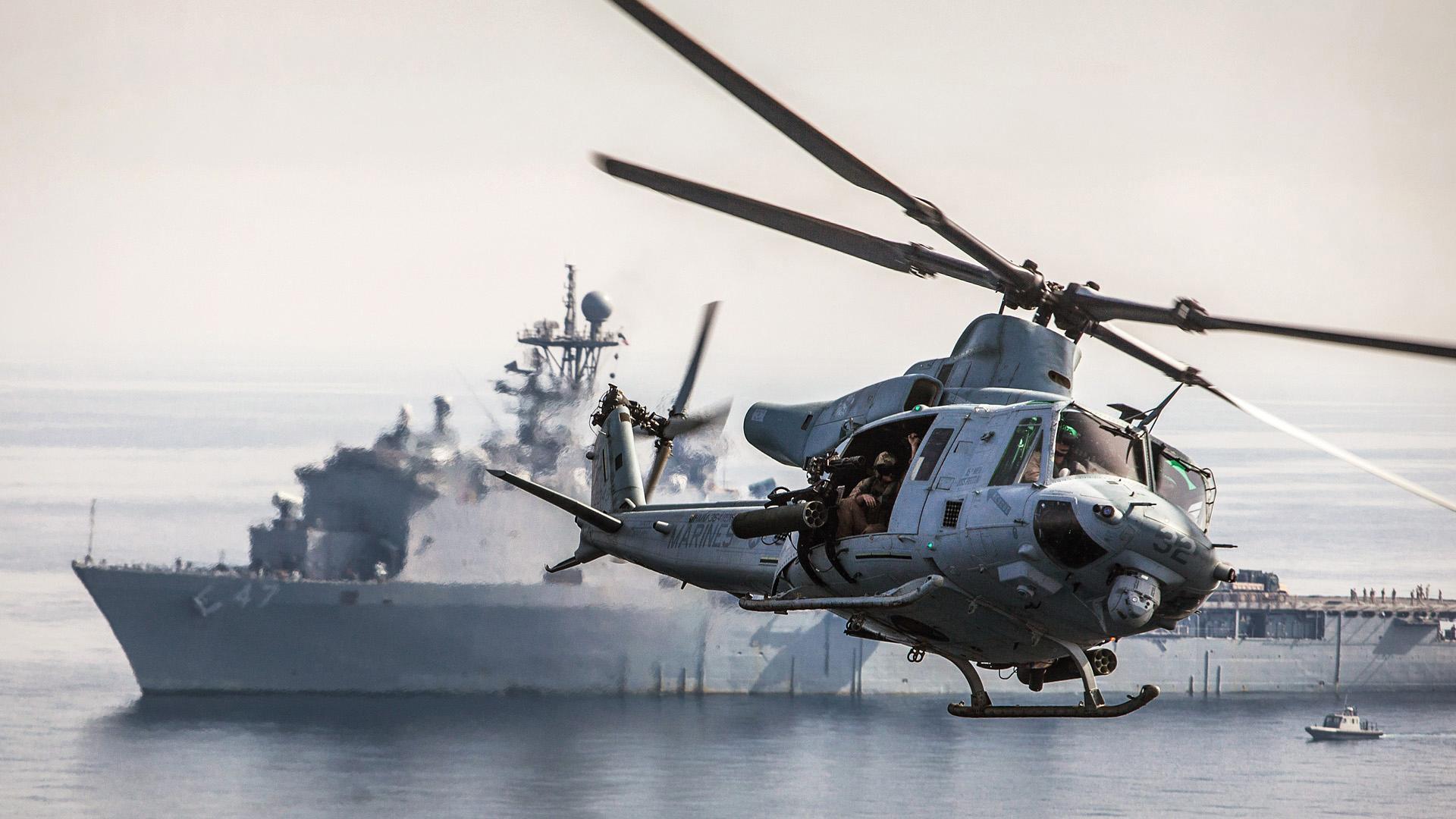 军事 军舰 直升机