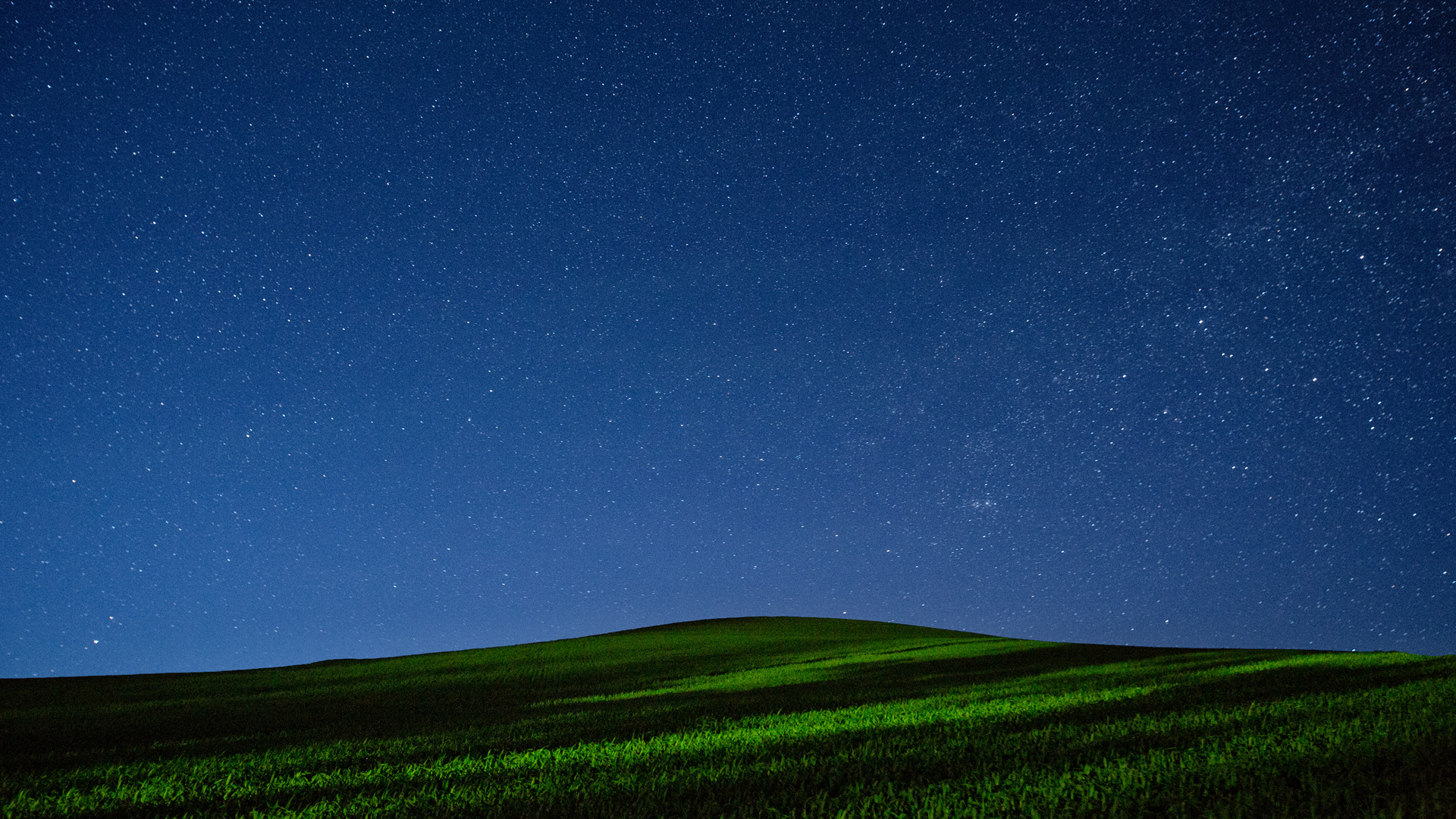 风景 自然风光 草地 星空