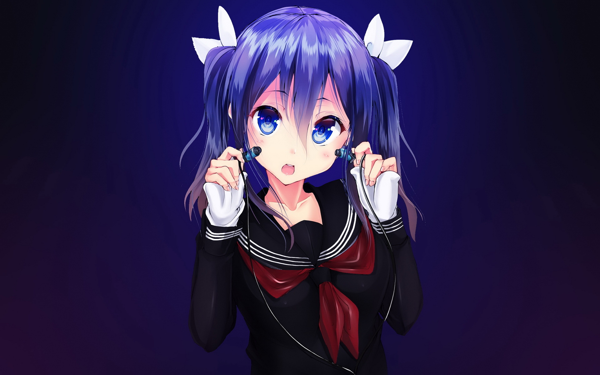 动漫 卡通 少女 制服 可爱