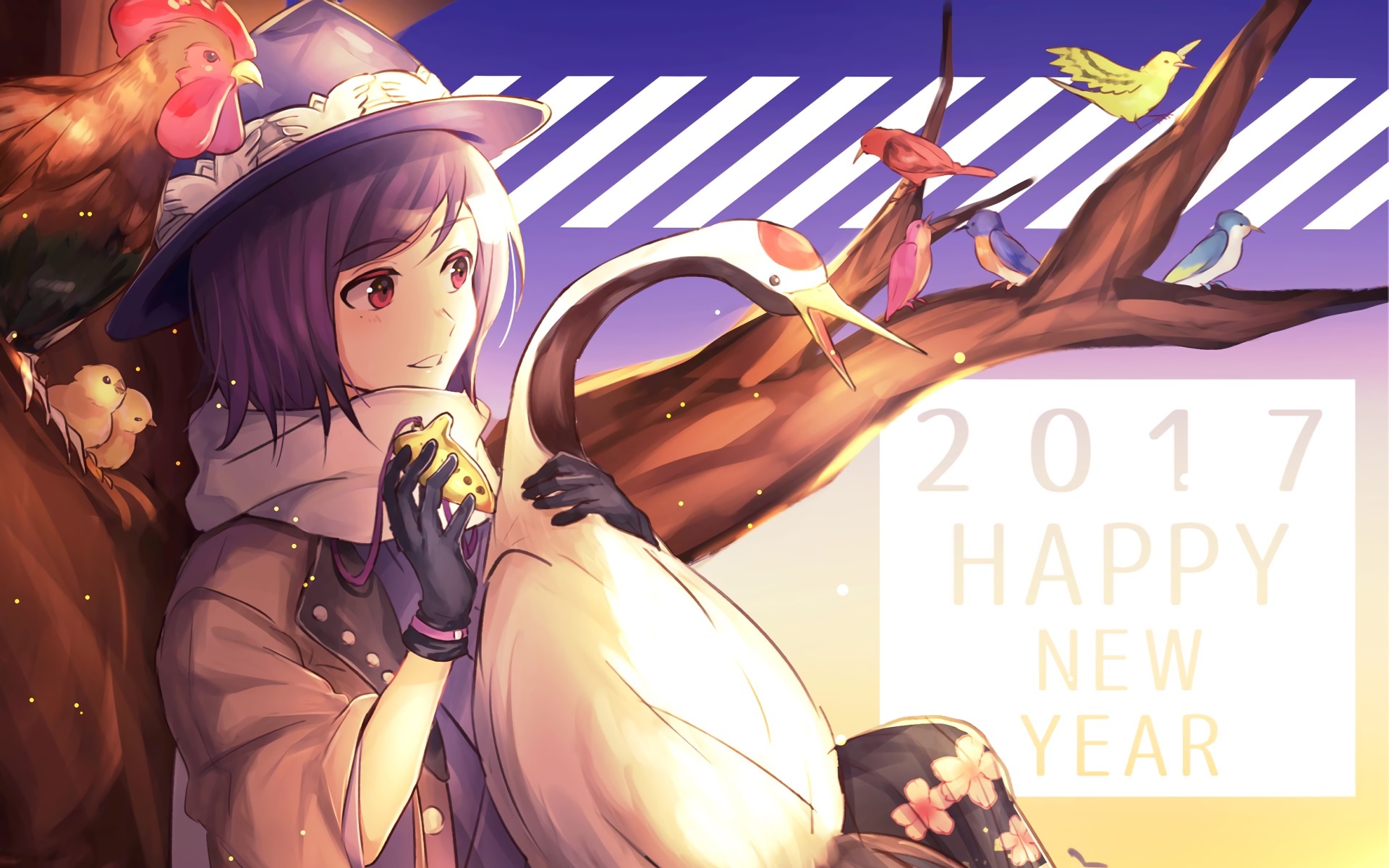 2017 新年快乐 二次元 春节