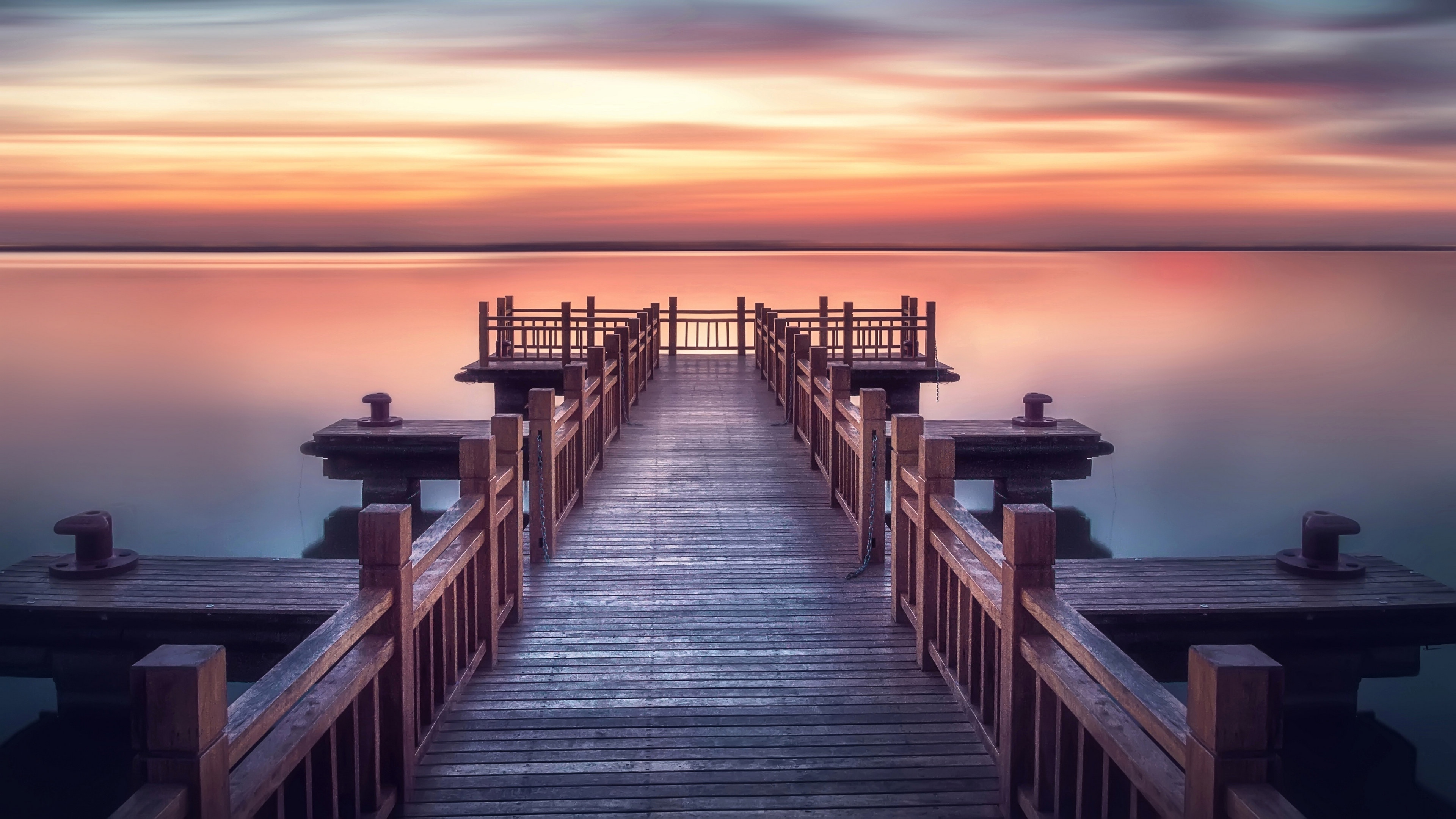 水上栈桥 小桥 意境