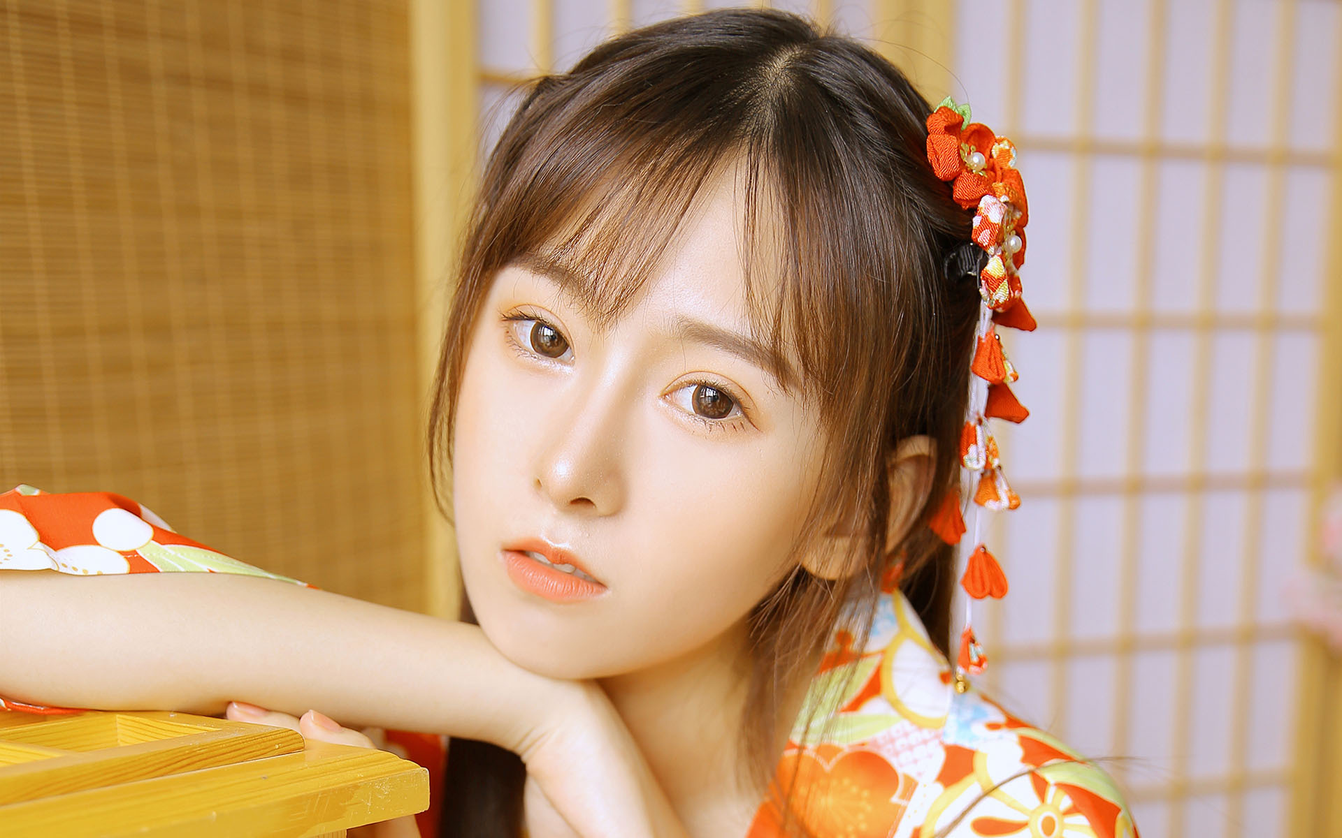 文艺古风  日式和服  甜美美女