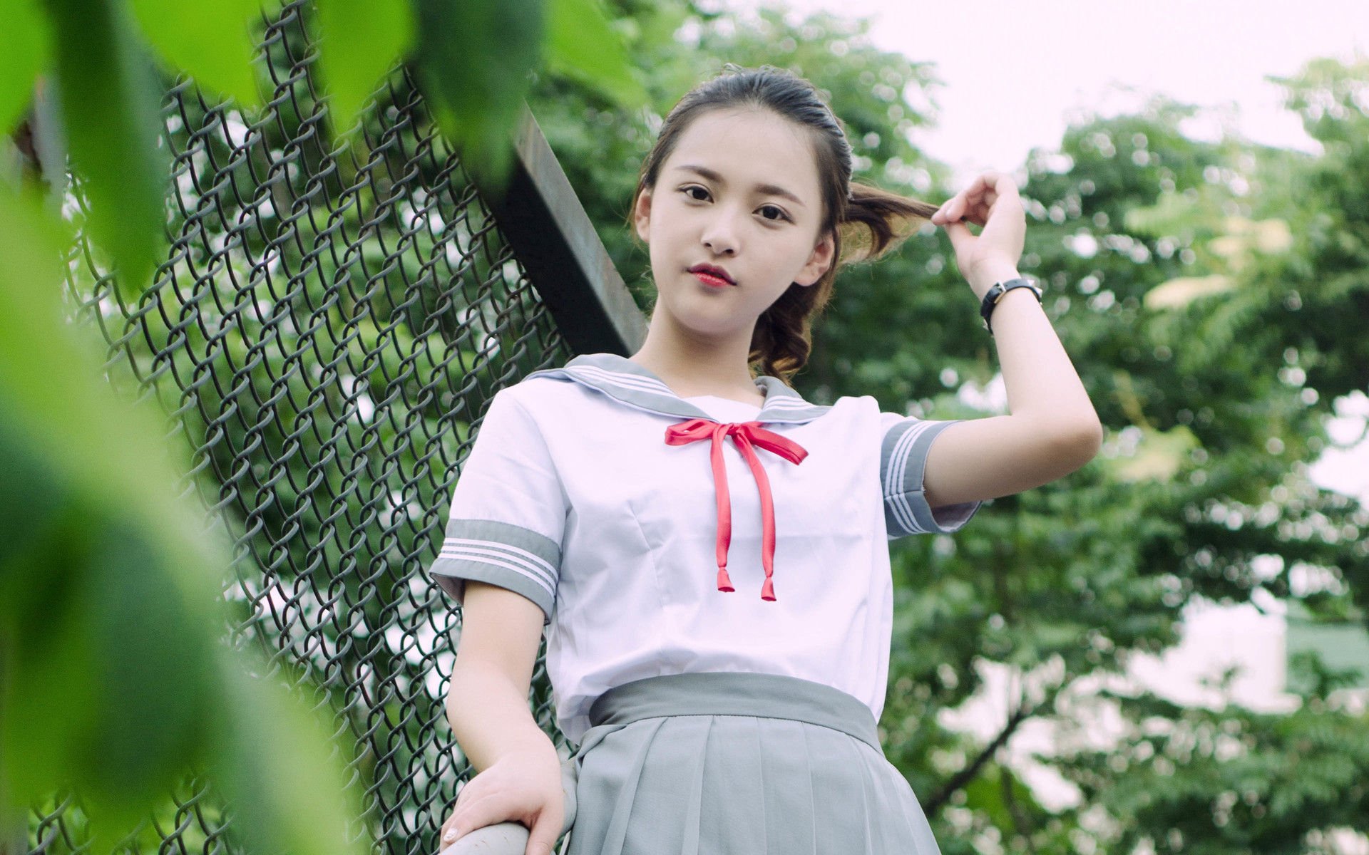 美女 清纯 小清新 制服 水手服