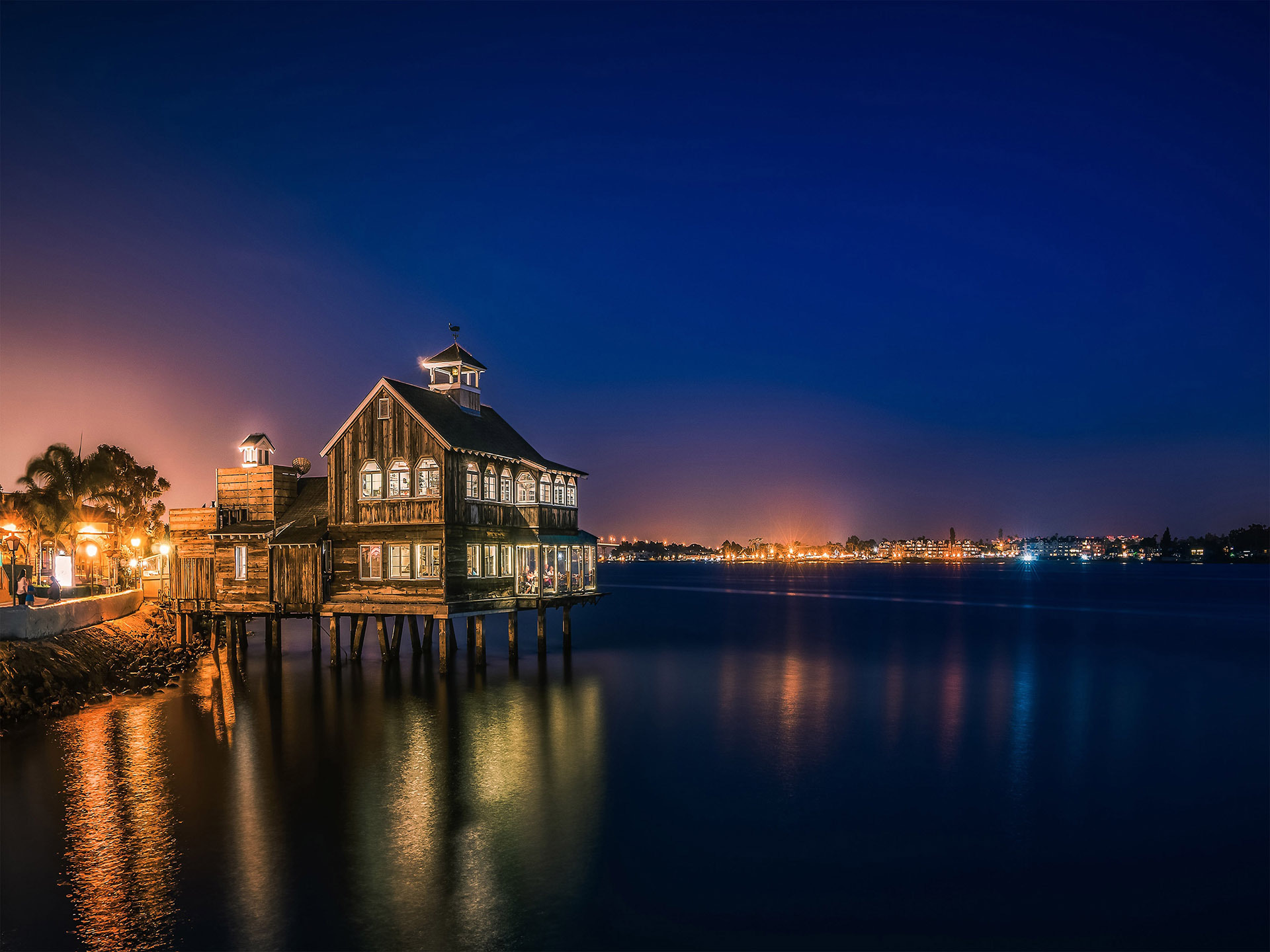 城市夜景  圣迭戈风景