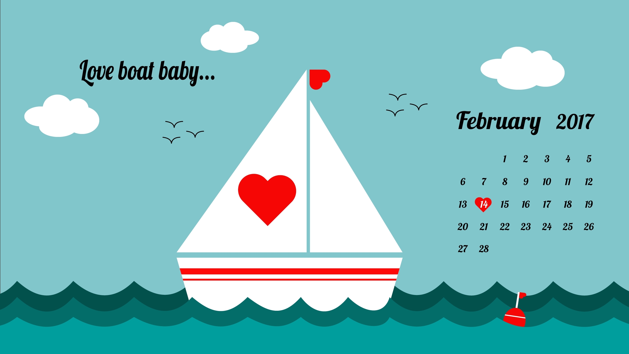 2017年2月 情人节 帆船
