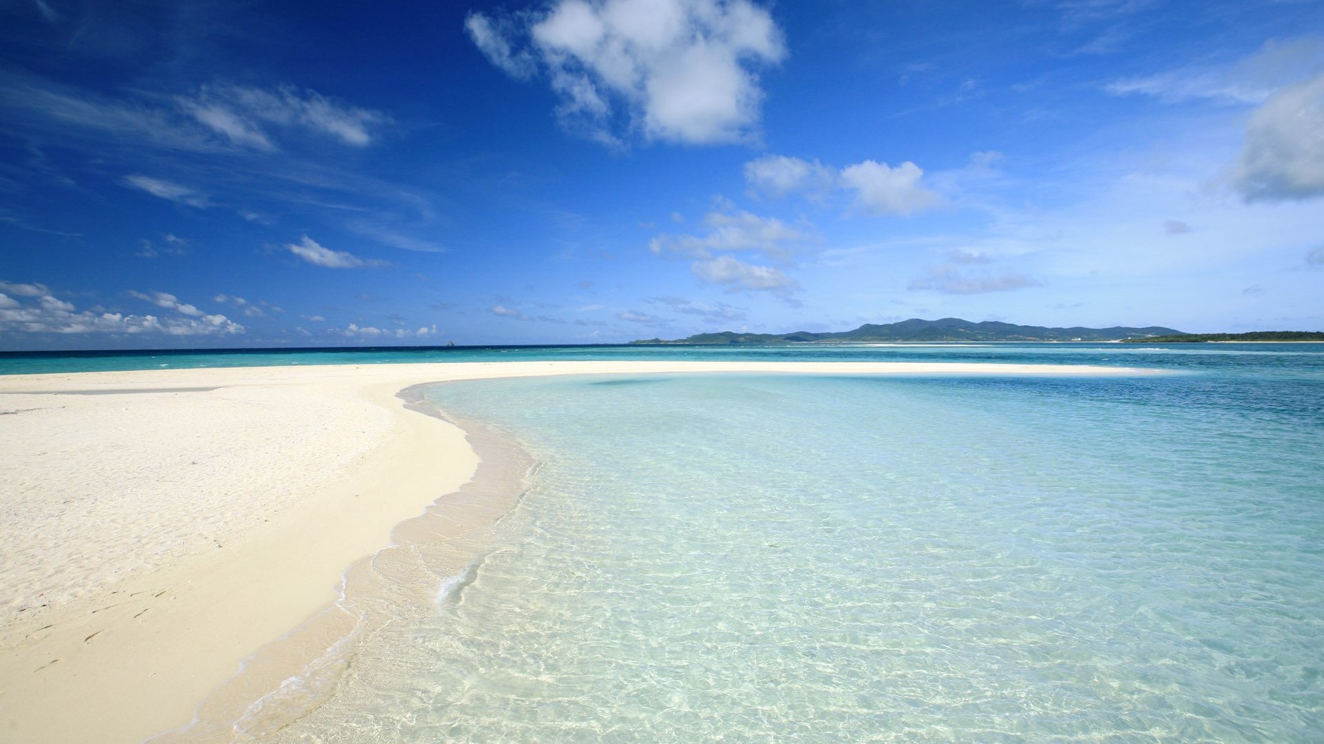风景 海洋天堂 沙滩 大海 碧海蓝天 蓝天白云