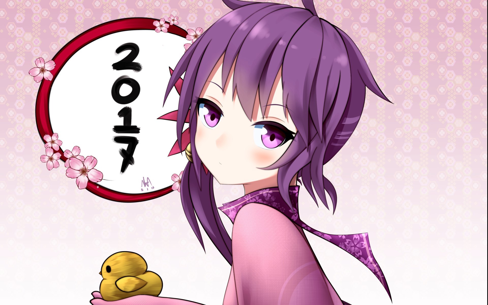 2017 新年快乐 二次元 春节