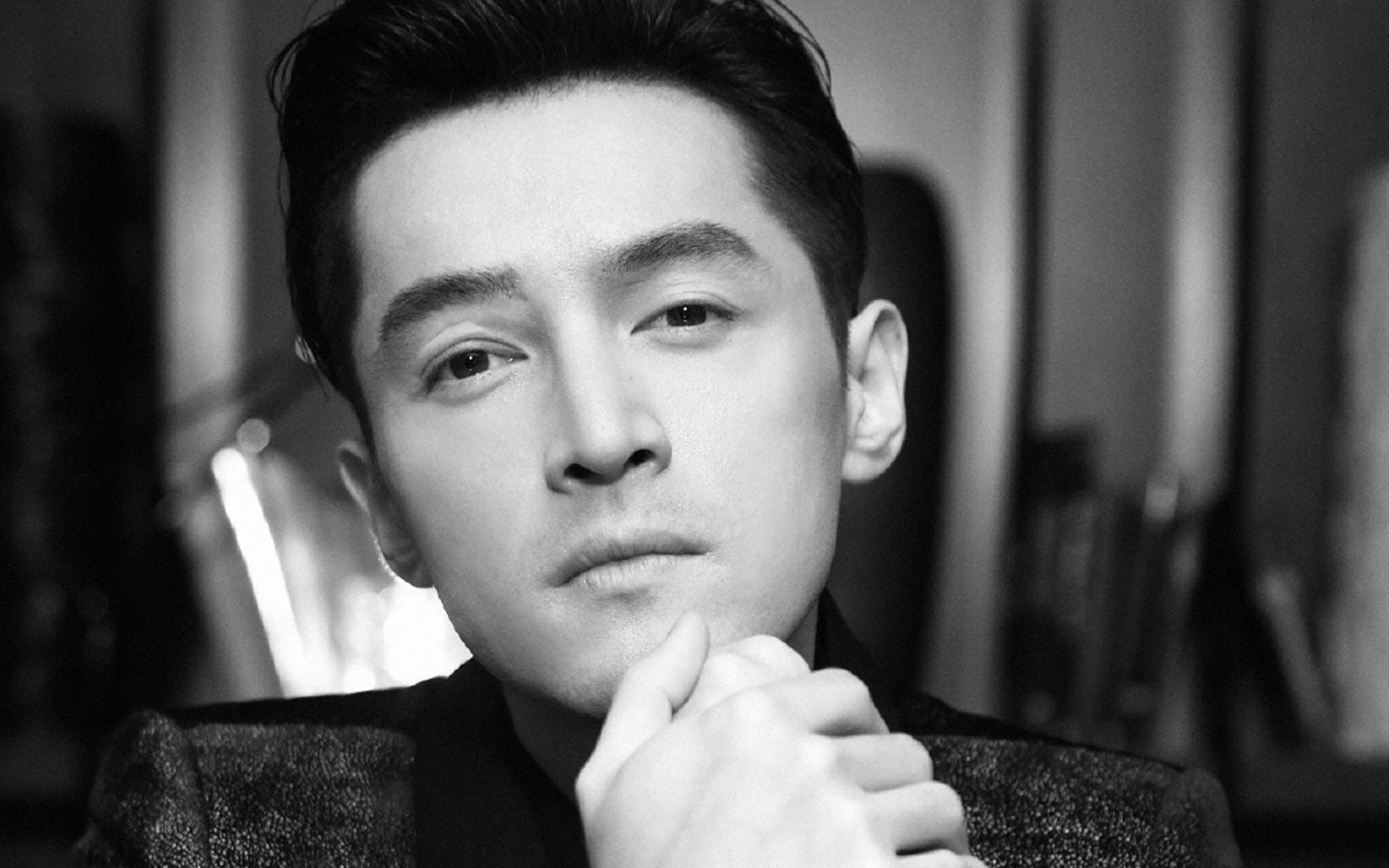 男明星 胡歌 复古 黑白