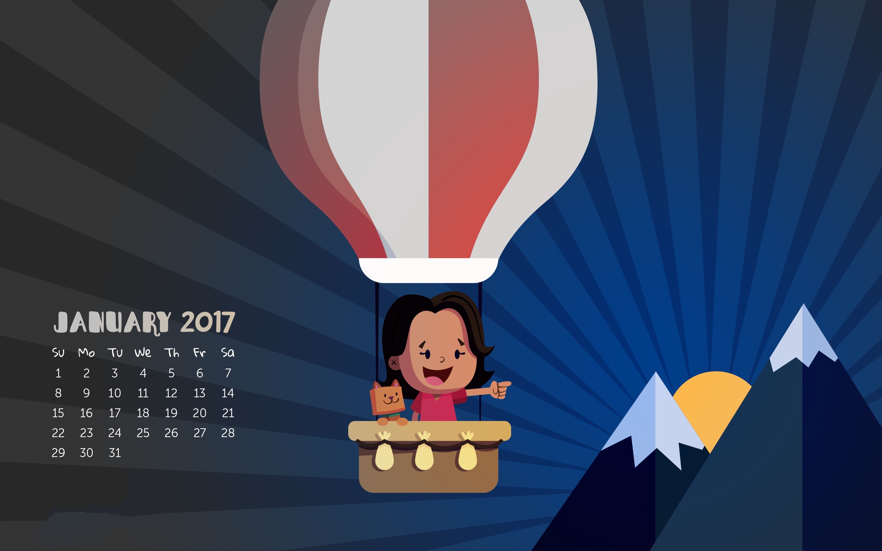 2017年1月 热气球