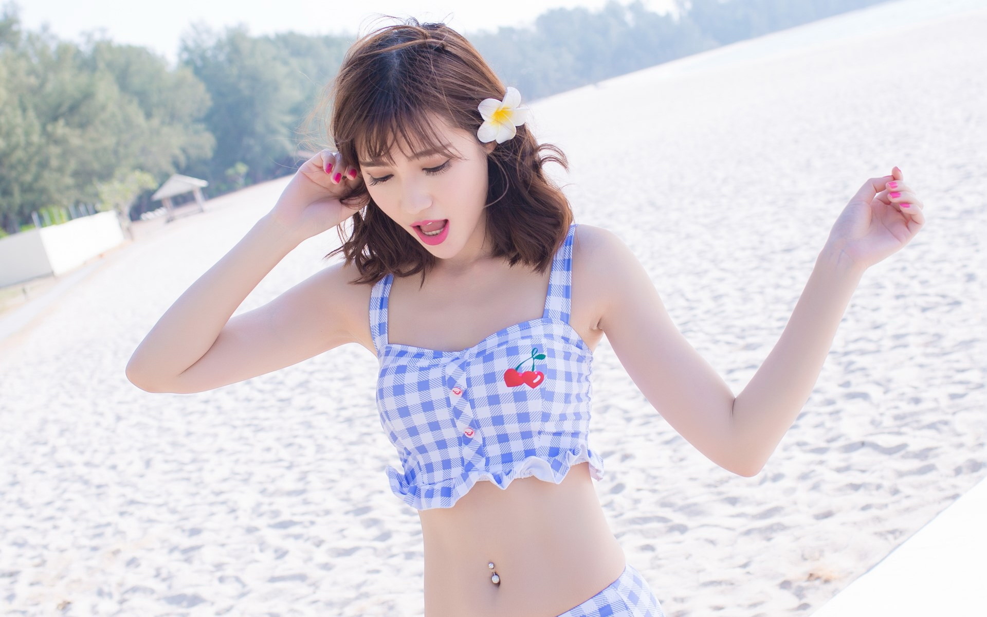 美女 沙滩 海边 性感