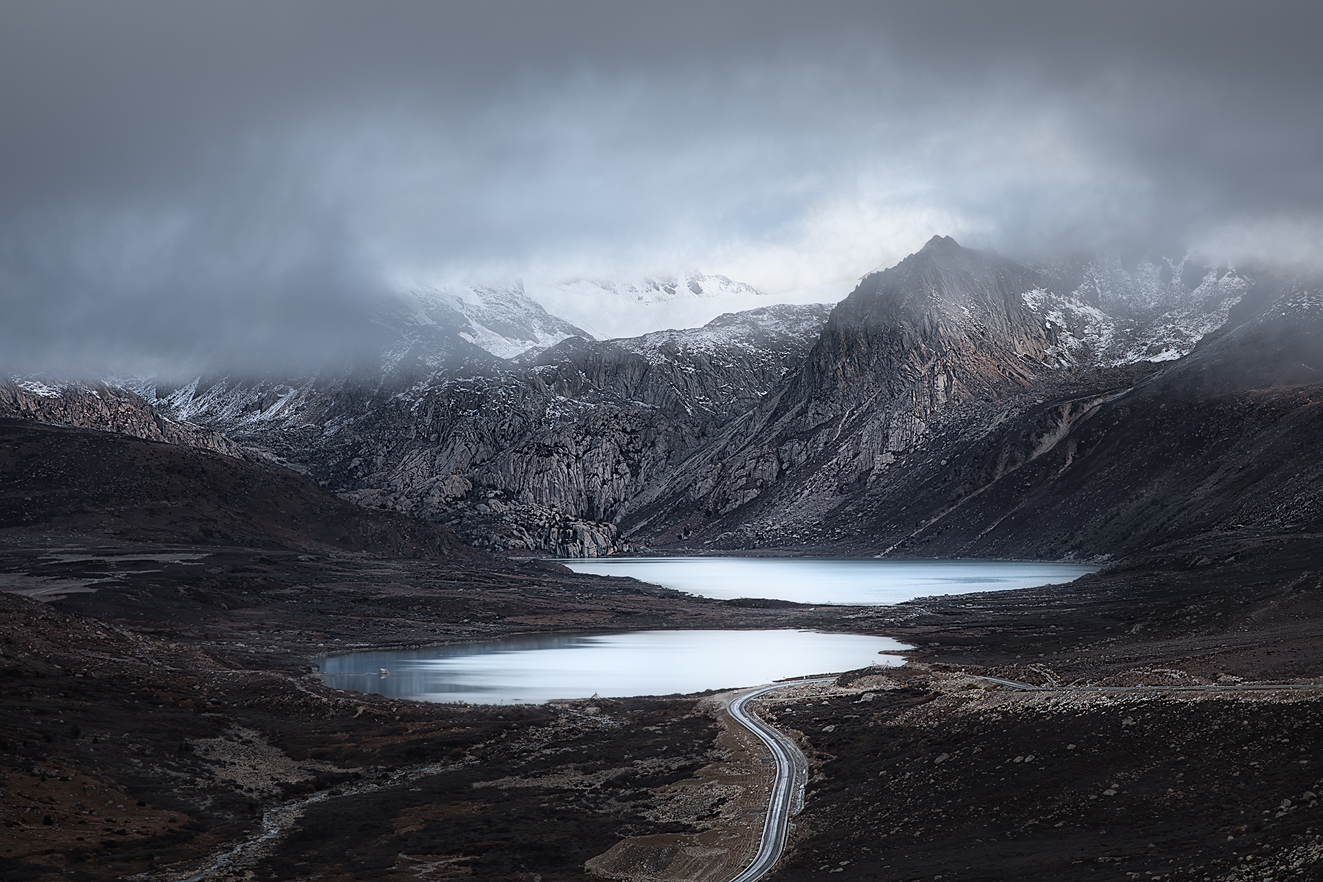 风景 湖泊 姊妹湖 小月坡